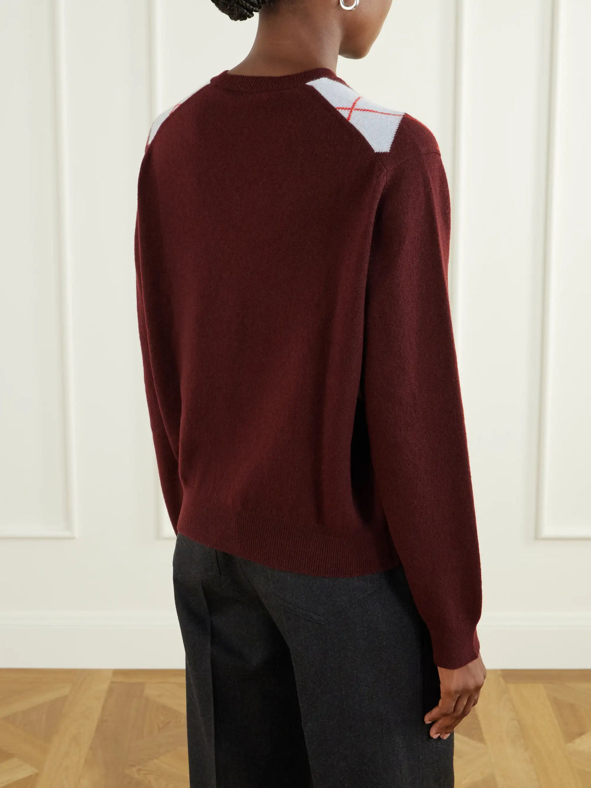 RÙADH The Academy Checked Cashmere Sweater