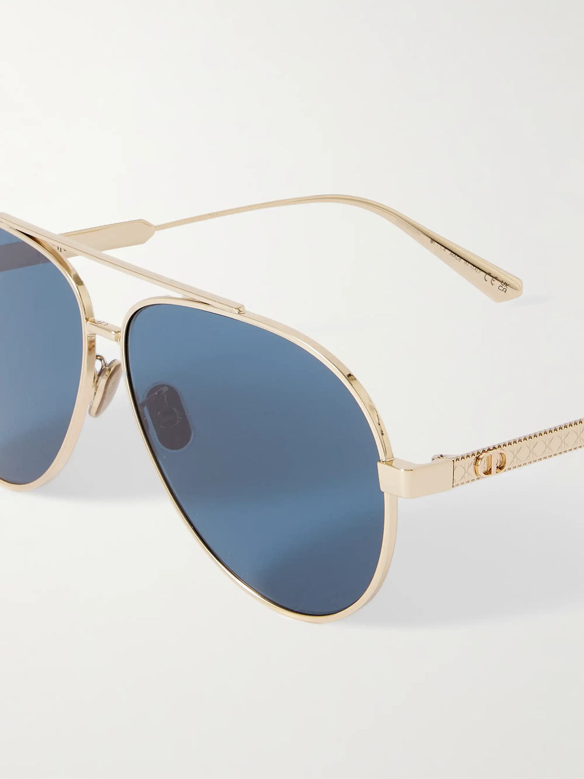 Diorcannage A1u Aviator-style Gold-tone Sunglasses
