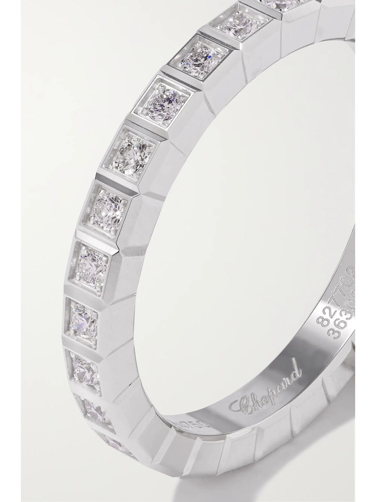 Ice Cube 18-karat White Gold Diamond Ring