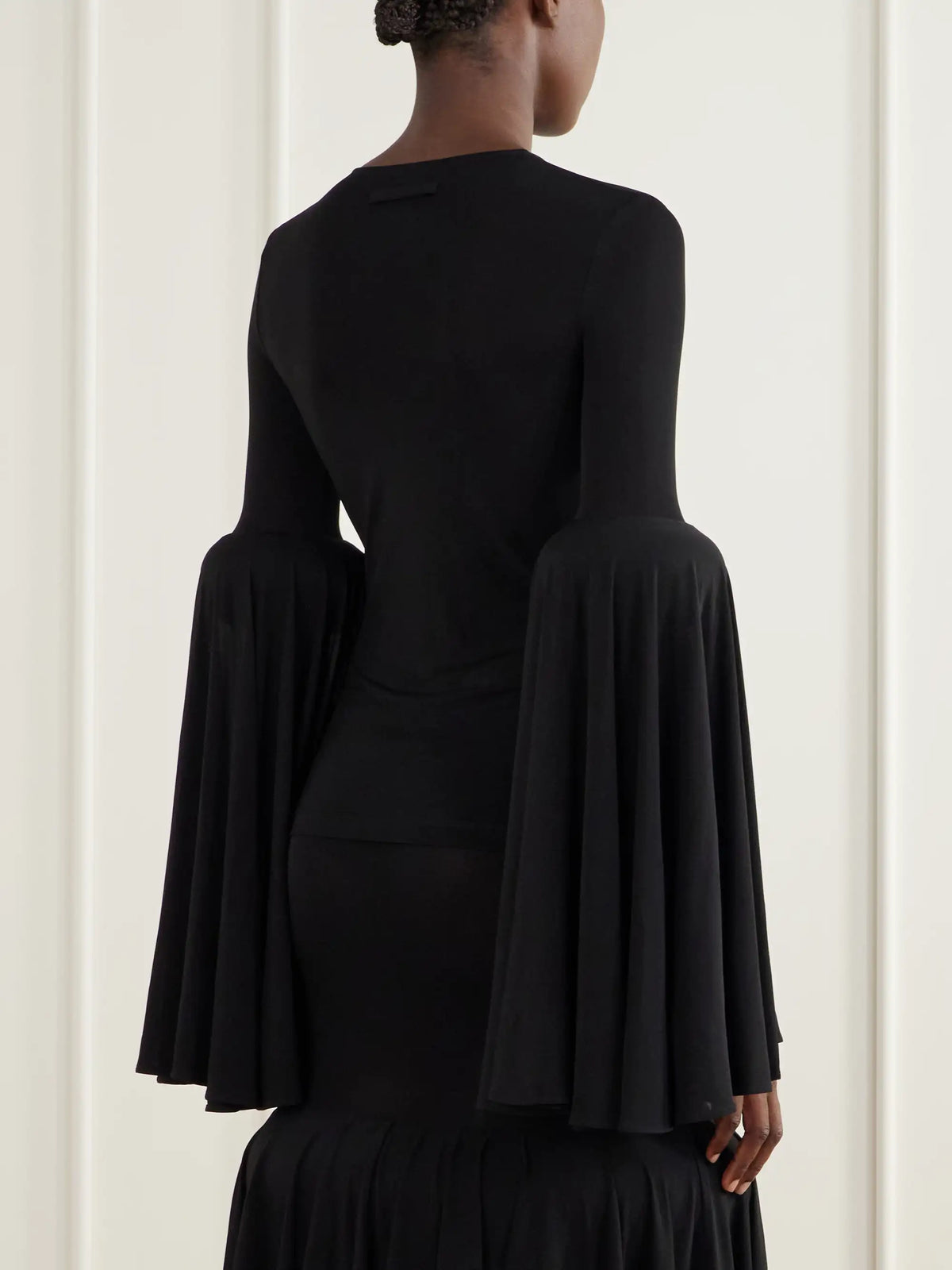 Jean Paul Gaultier Gathered Jersey Blouse