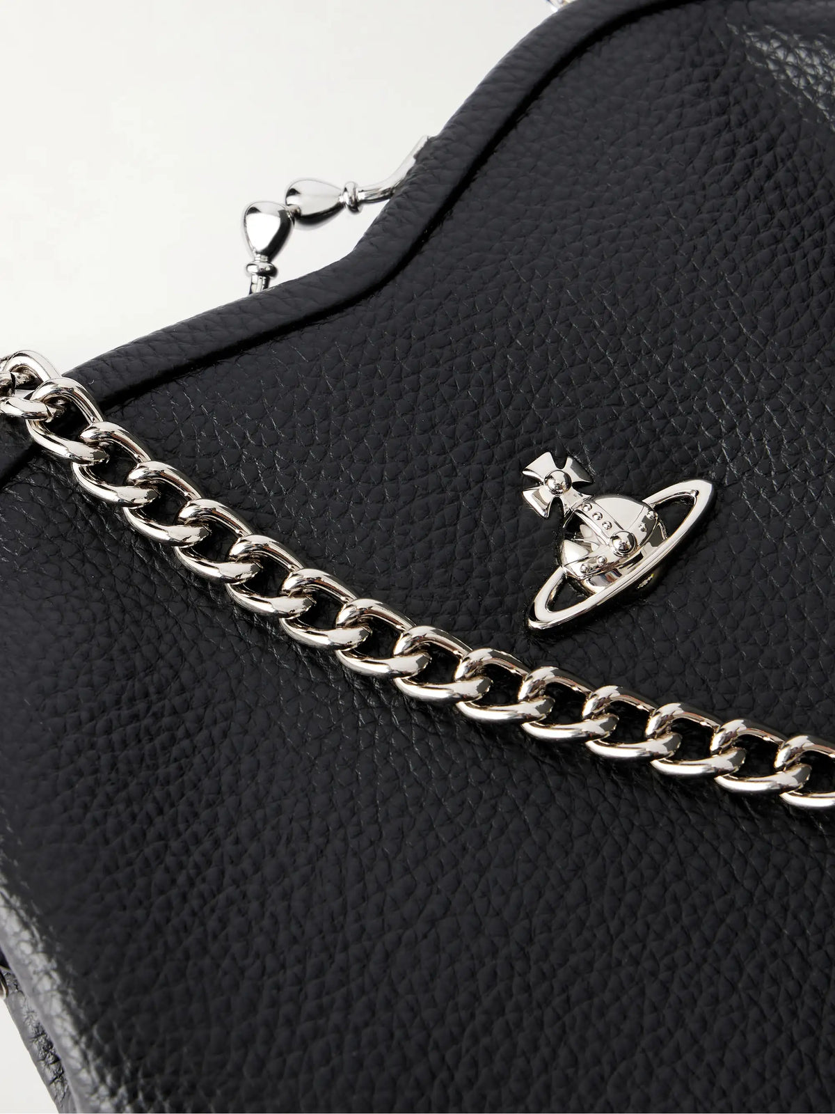 Belle Heart Logo-appliquéd Leather-effect Shoulder Bag