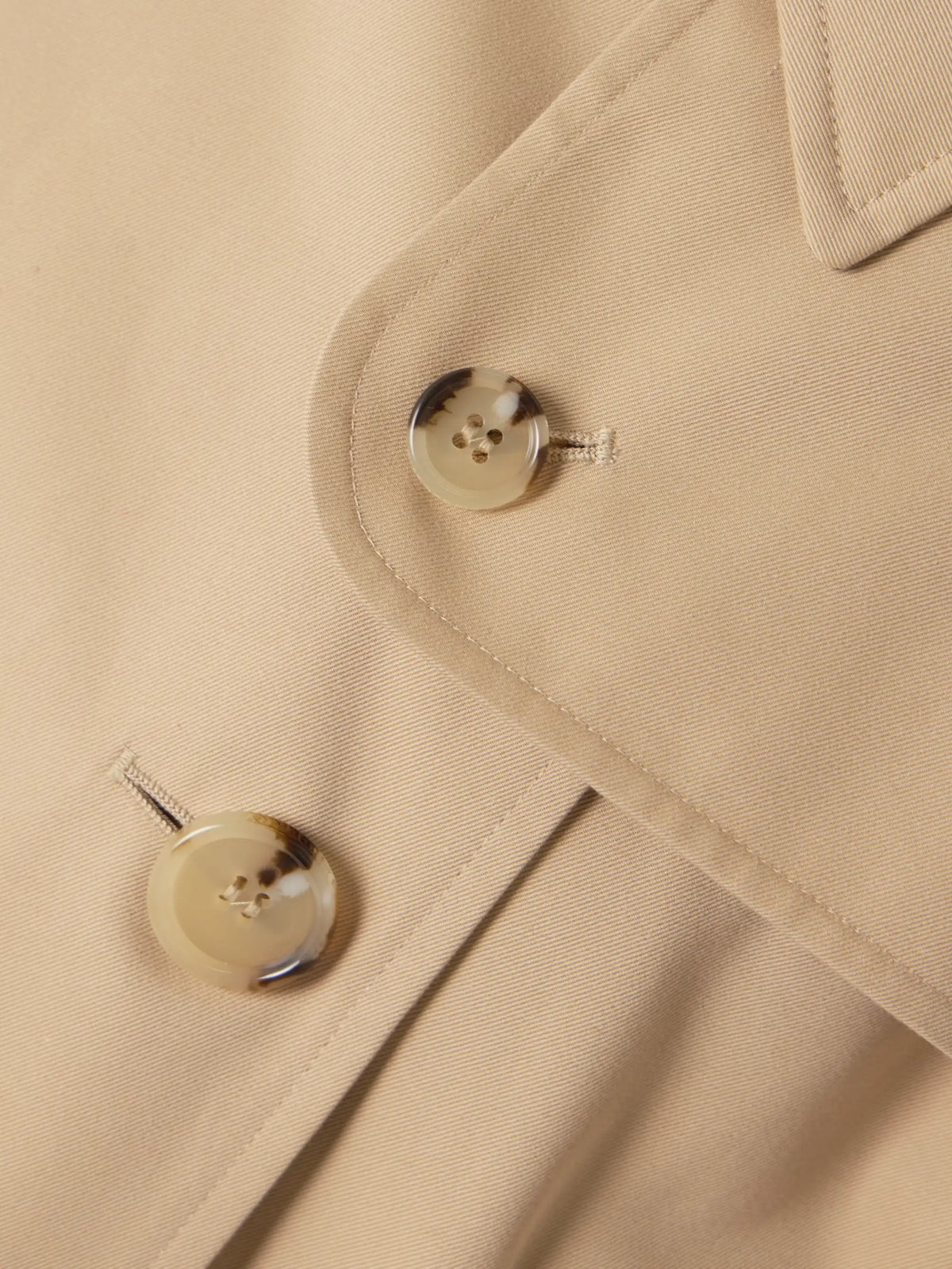 Double-breasted Cotton-gabardine Trench Coat