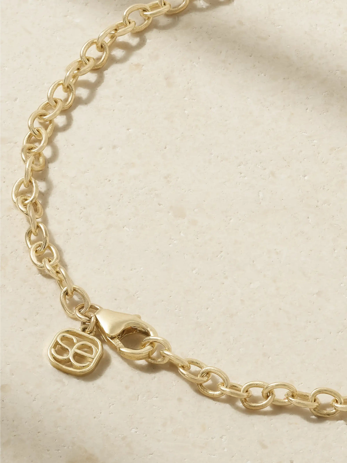 Evil Eye 14-karat Gold Diamond Anklet