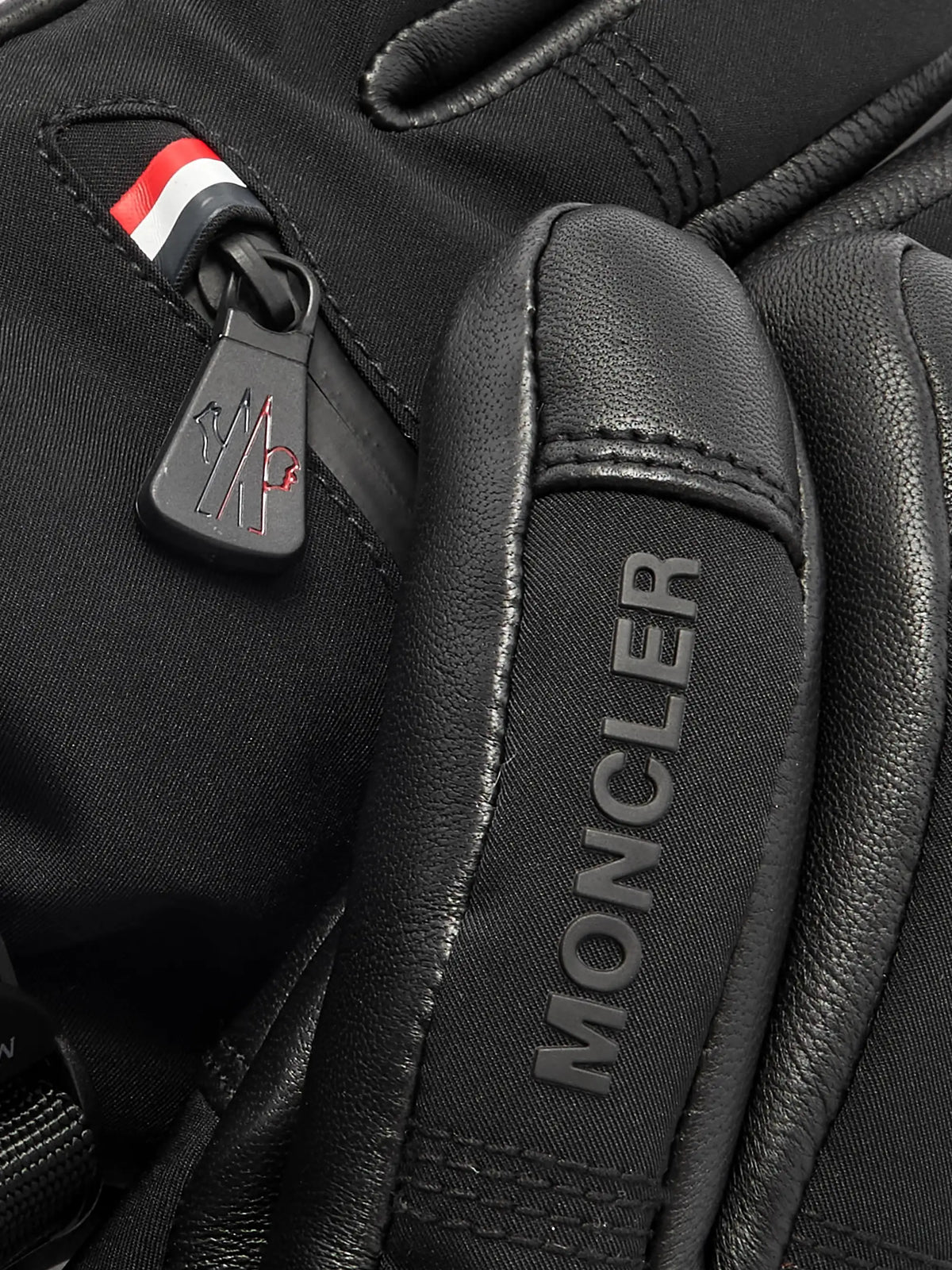 Appliquéd Paneled Gore-tex And Leather Gloves