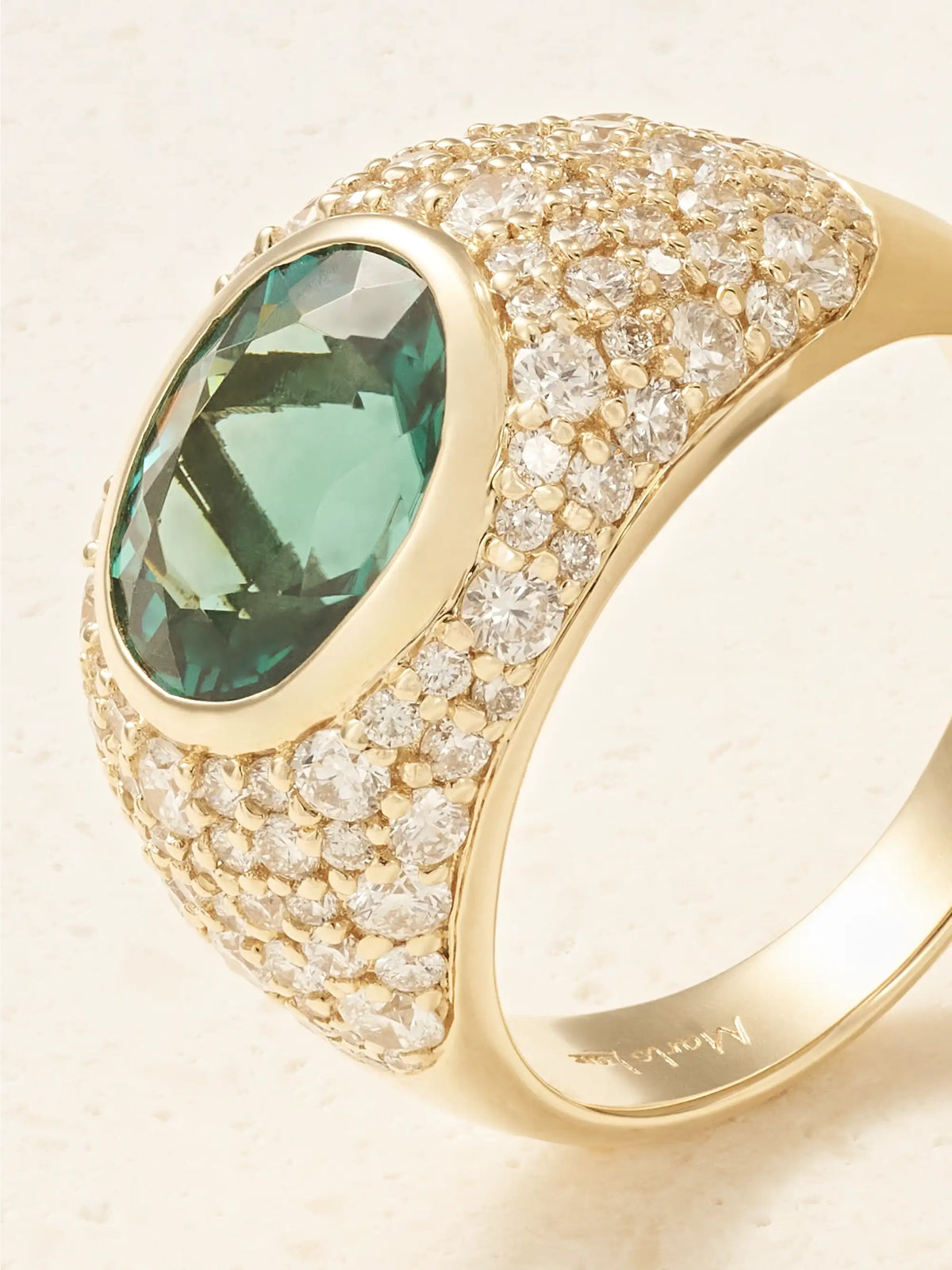 La Salina 14-karat Gold, Indicolite And Diamond Ring