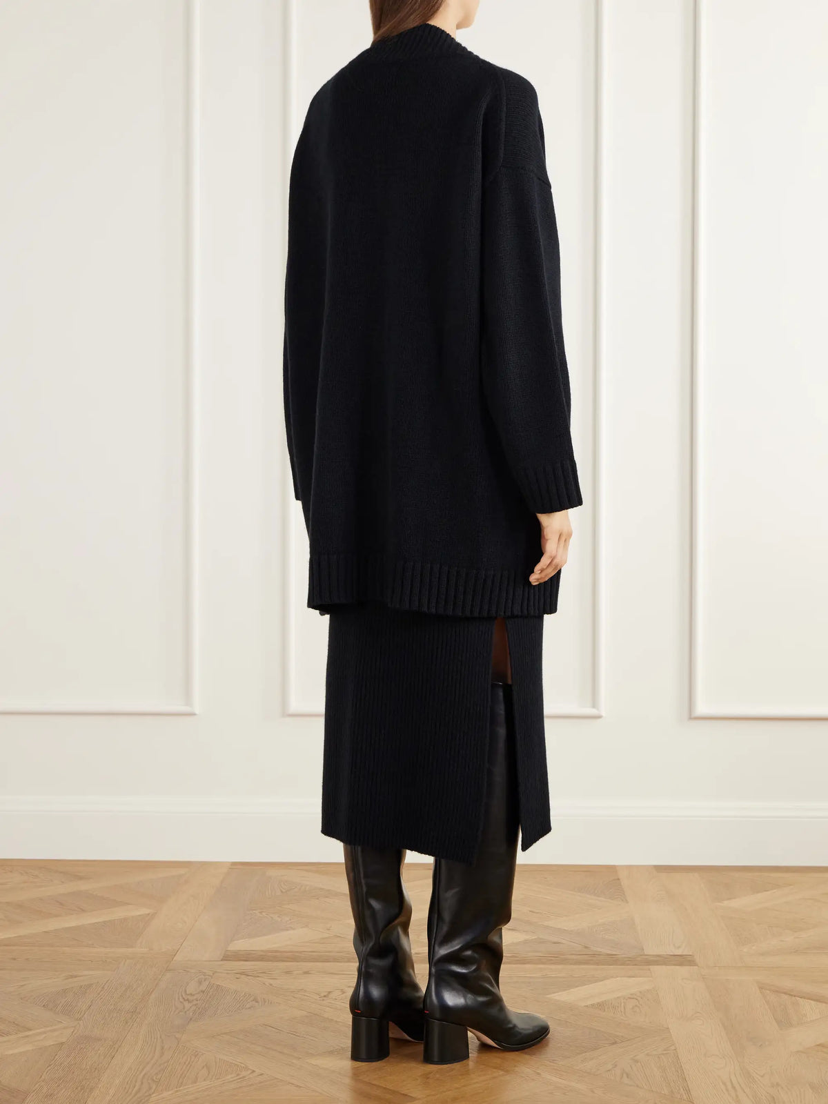 Allude Rib-trimmed Wool And Cashmere-blend Cardigan