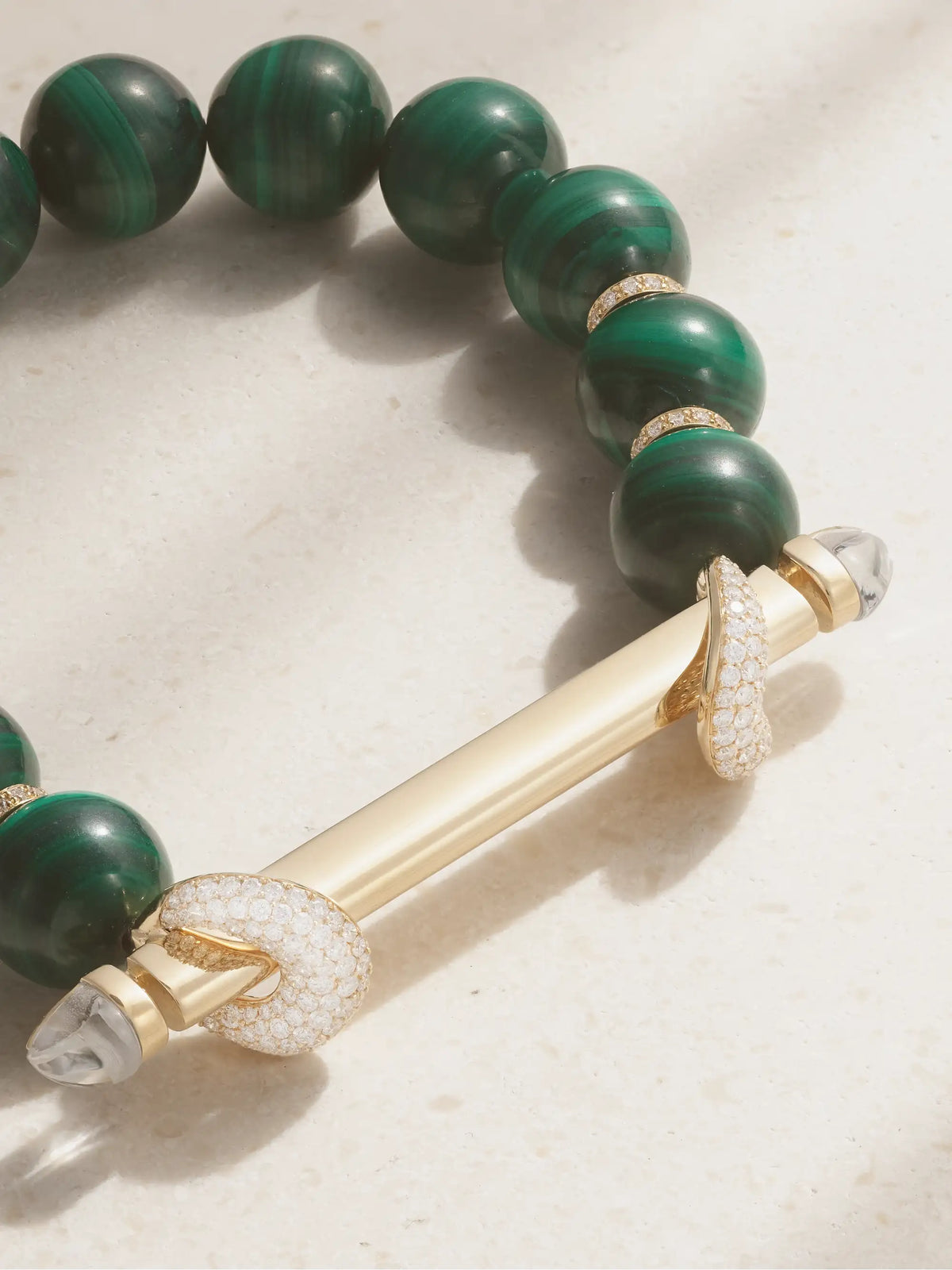 Jumbo Chakra 18-karat Gold Multi-stone Bracelet