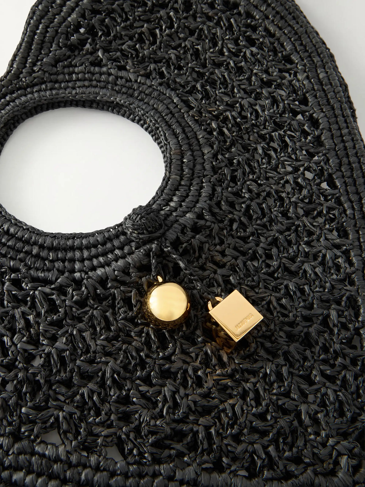 Le Spiaggia Coeur Embellished Raffia Tote