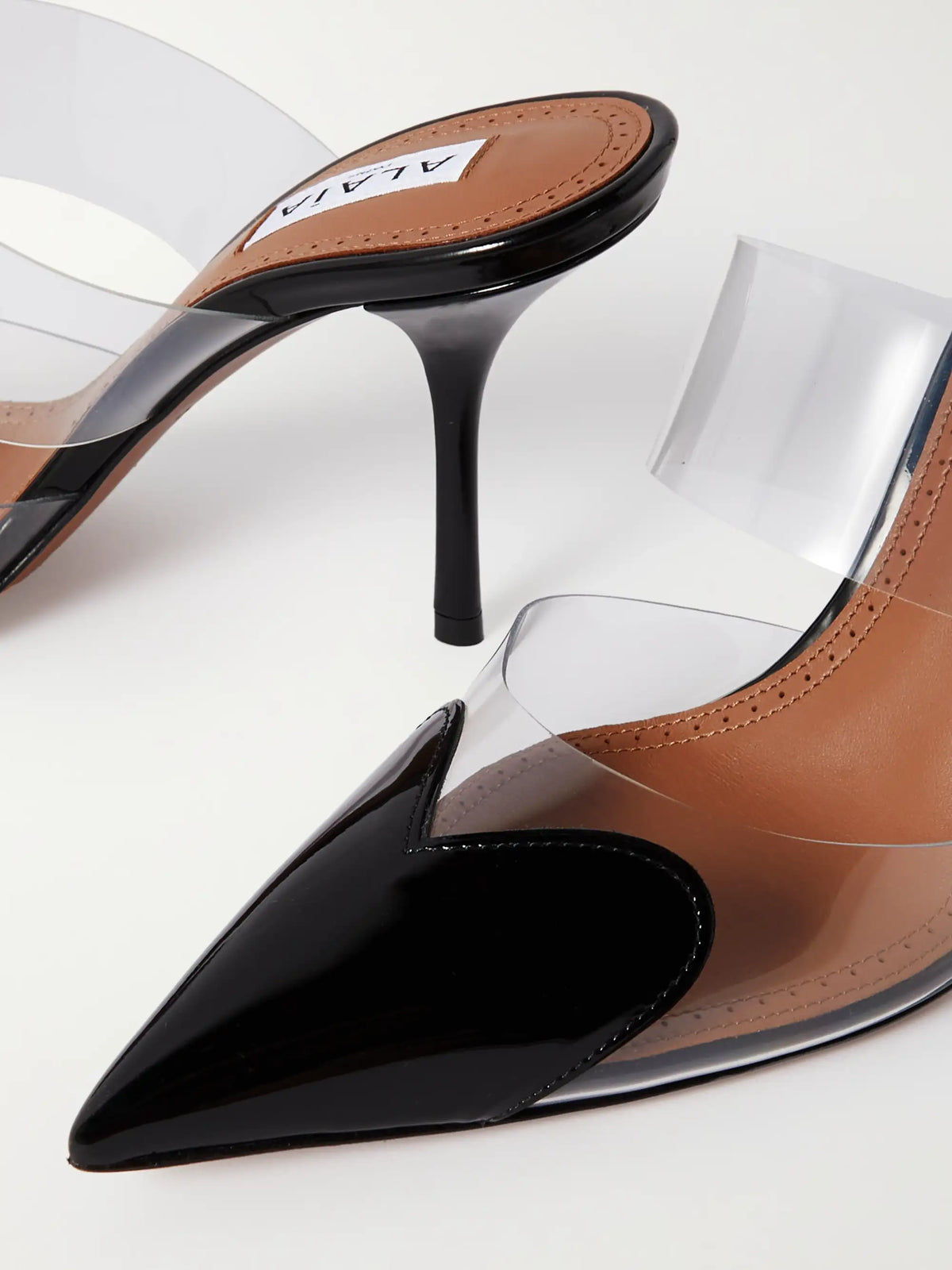 Le Caur 90 Pu And Patent-leather Mules