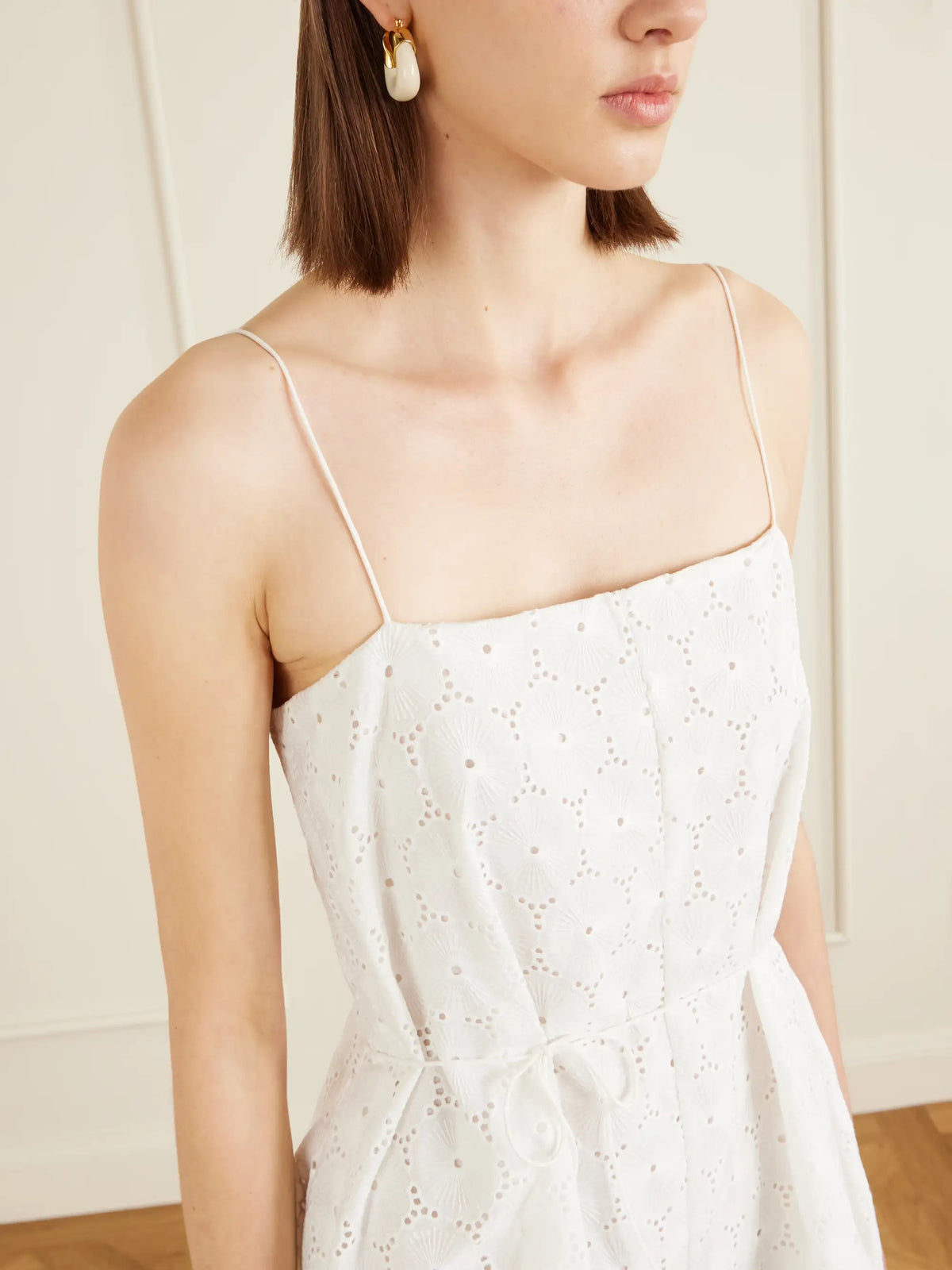 Faithfull Rosella Belted Broderie Anglaise Playsuit