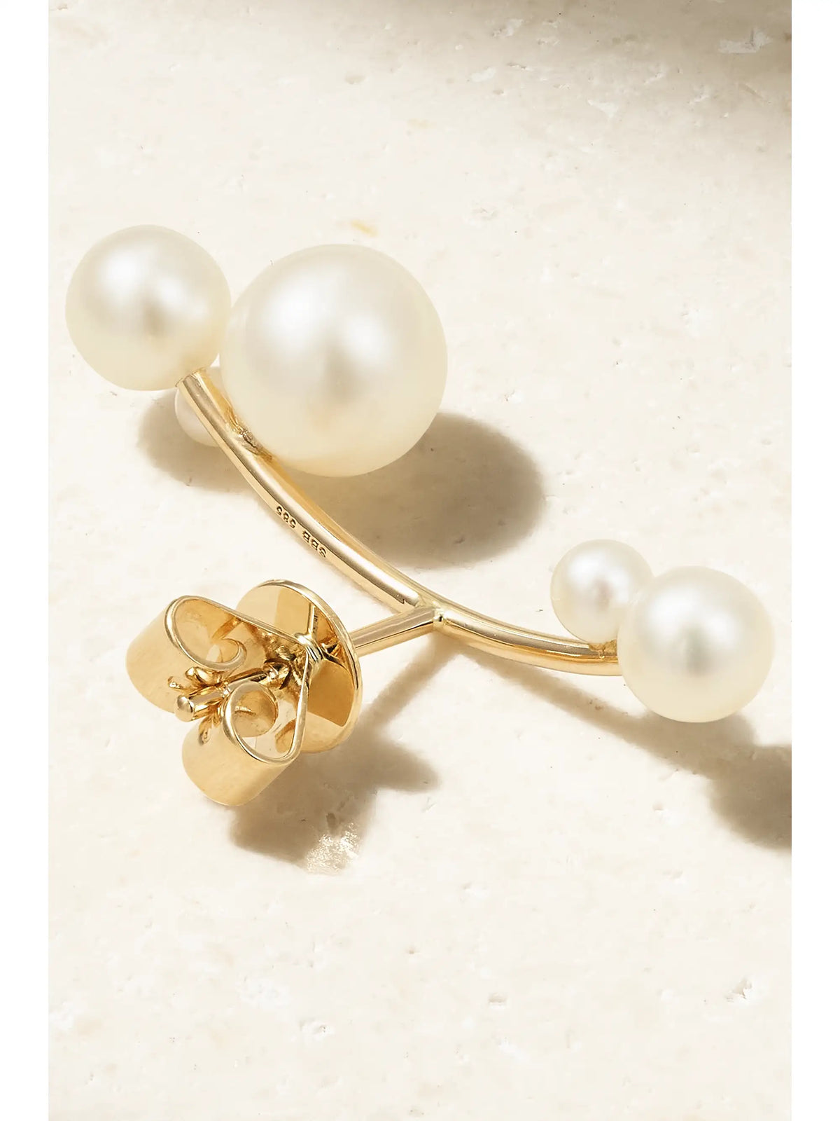 Stellari 14-karat Recycled Gold Pearl Single Earring