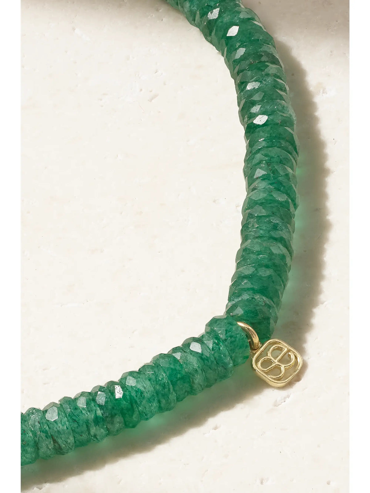Small Peace Heart 14-karat Gold Multi-stone Bracelet