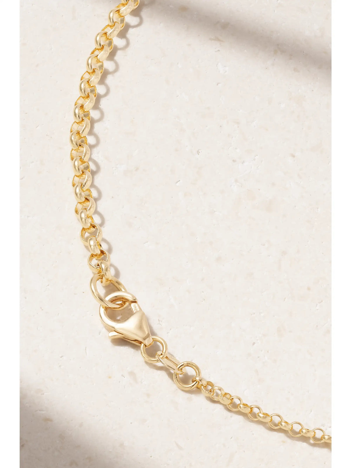 Blue Crescent 18-karat Gold, Diamond And Enamel Necklace