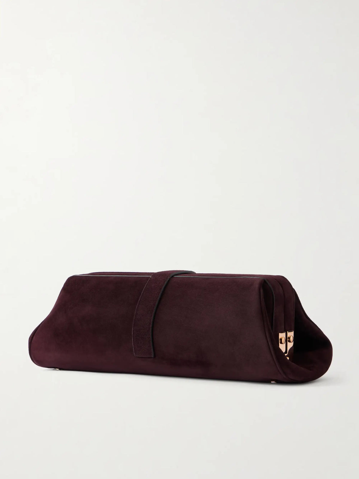 Paola Embellished Suede Clutch