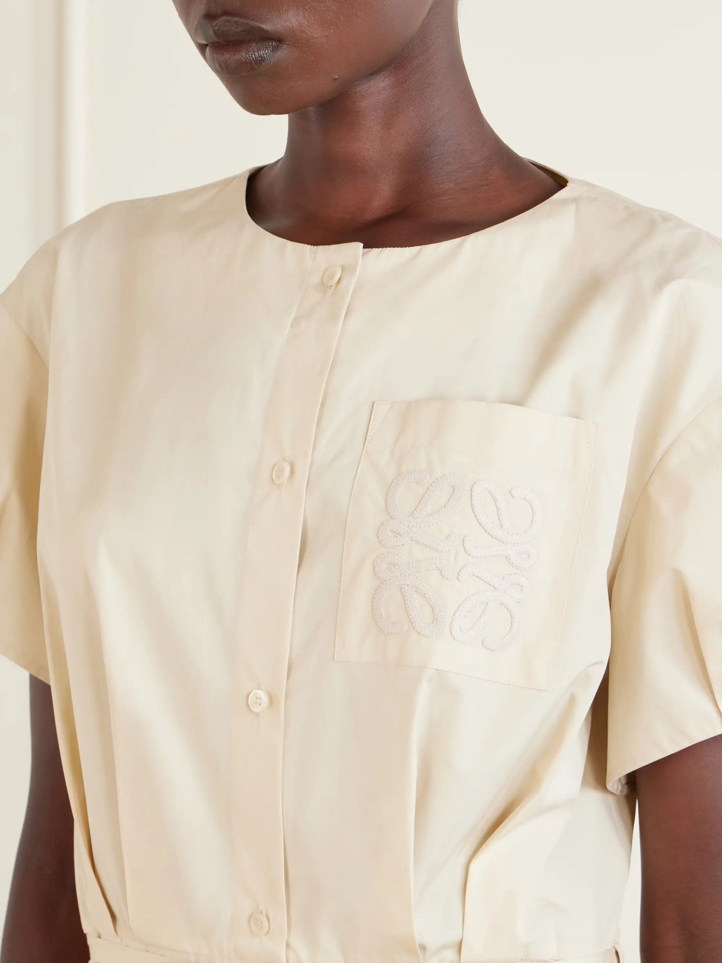 + Paula's Ibiza Anagram Cotton-poplin Mini Dress