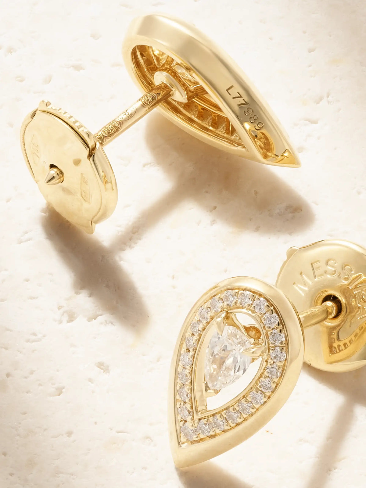 Fiery 18-karat Gold Diamond Earrings