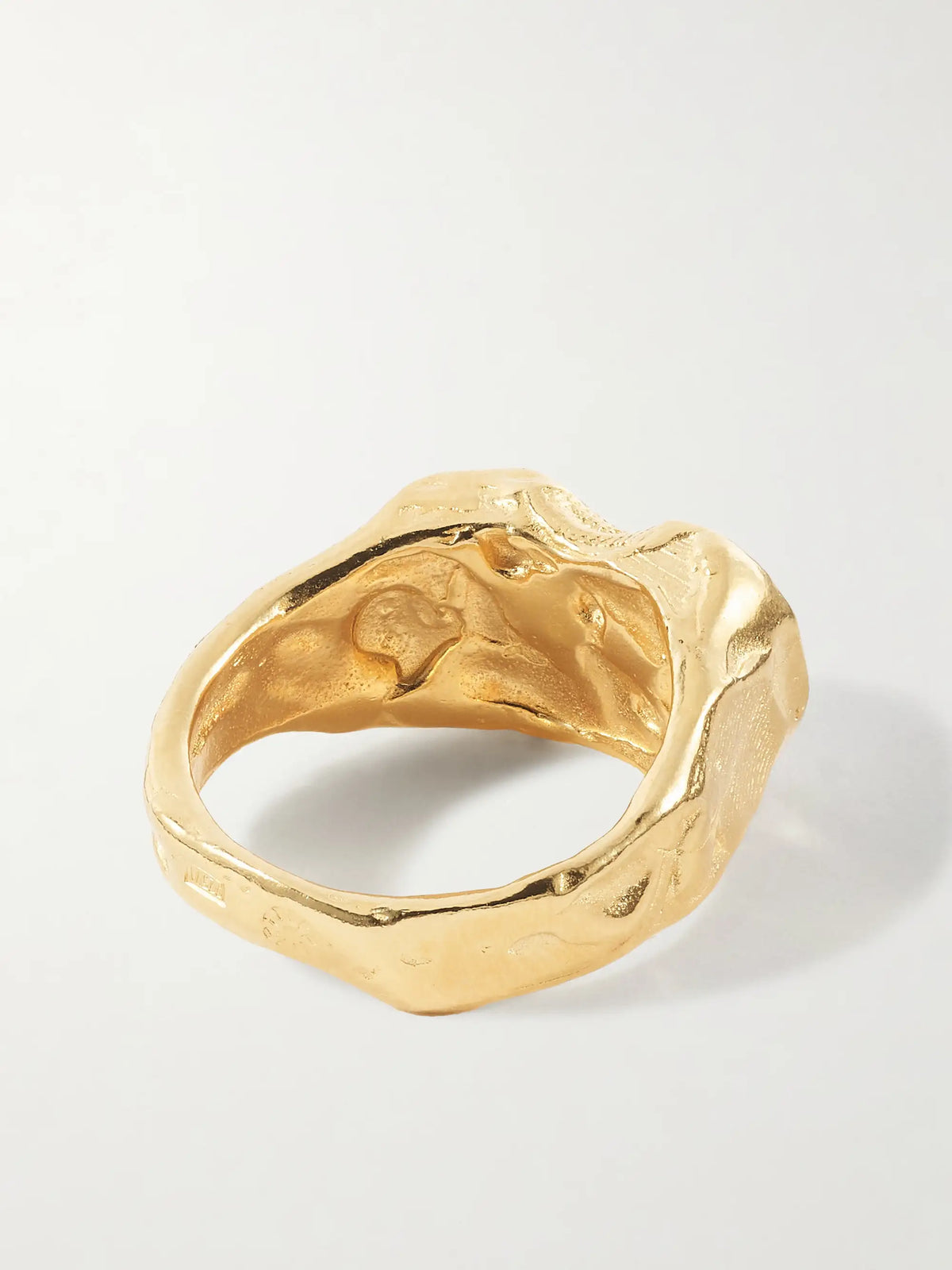 Buzo Gold-plated Sterling Silver Topaz And Cubic Zirconia Ring