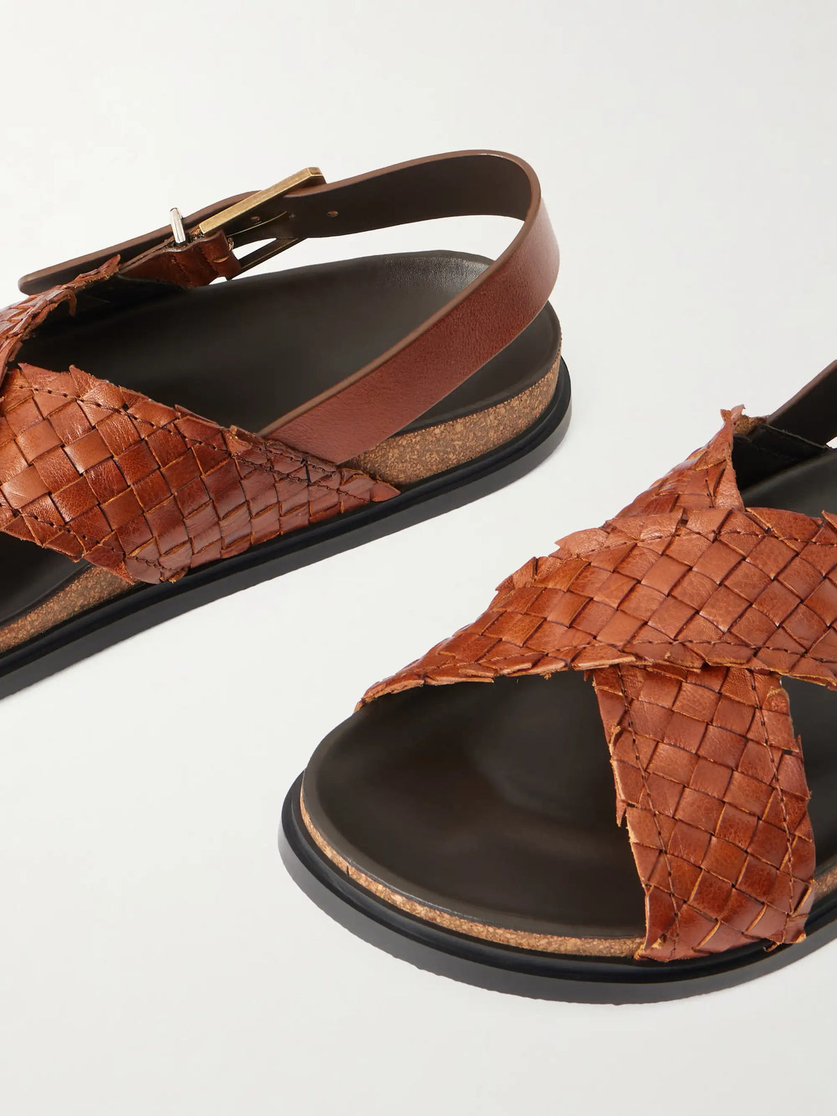 Buckled Leather Sandals