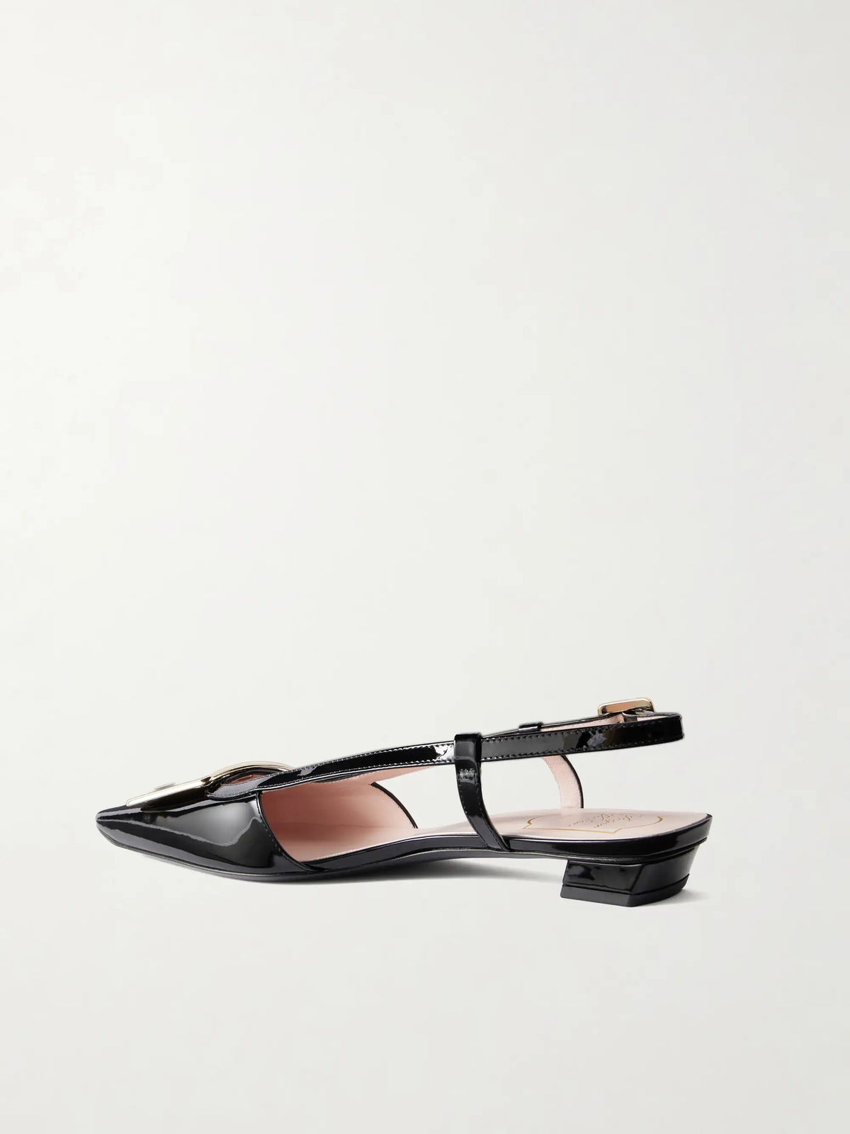 Roger Belle Vivier 45 Patent Leather Slingback Pumps