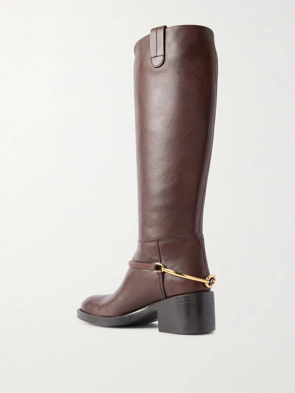 Dakota Embellished Leather Knee Boots