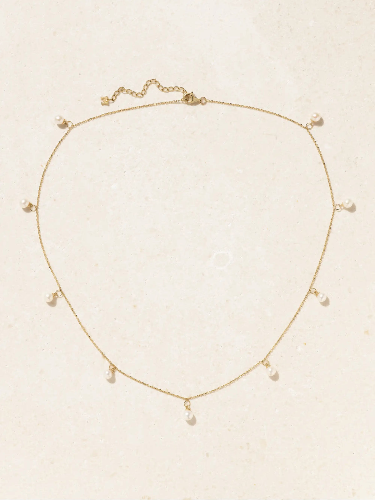 Mateo 14-karat Gold Pearl Necklace