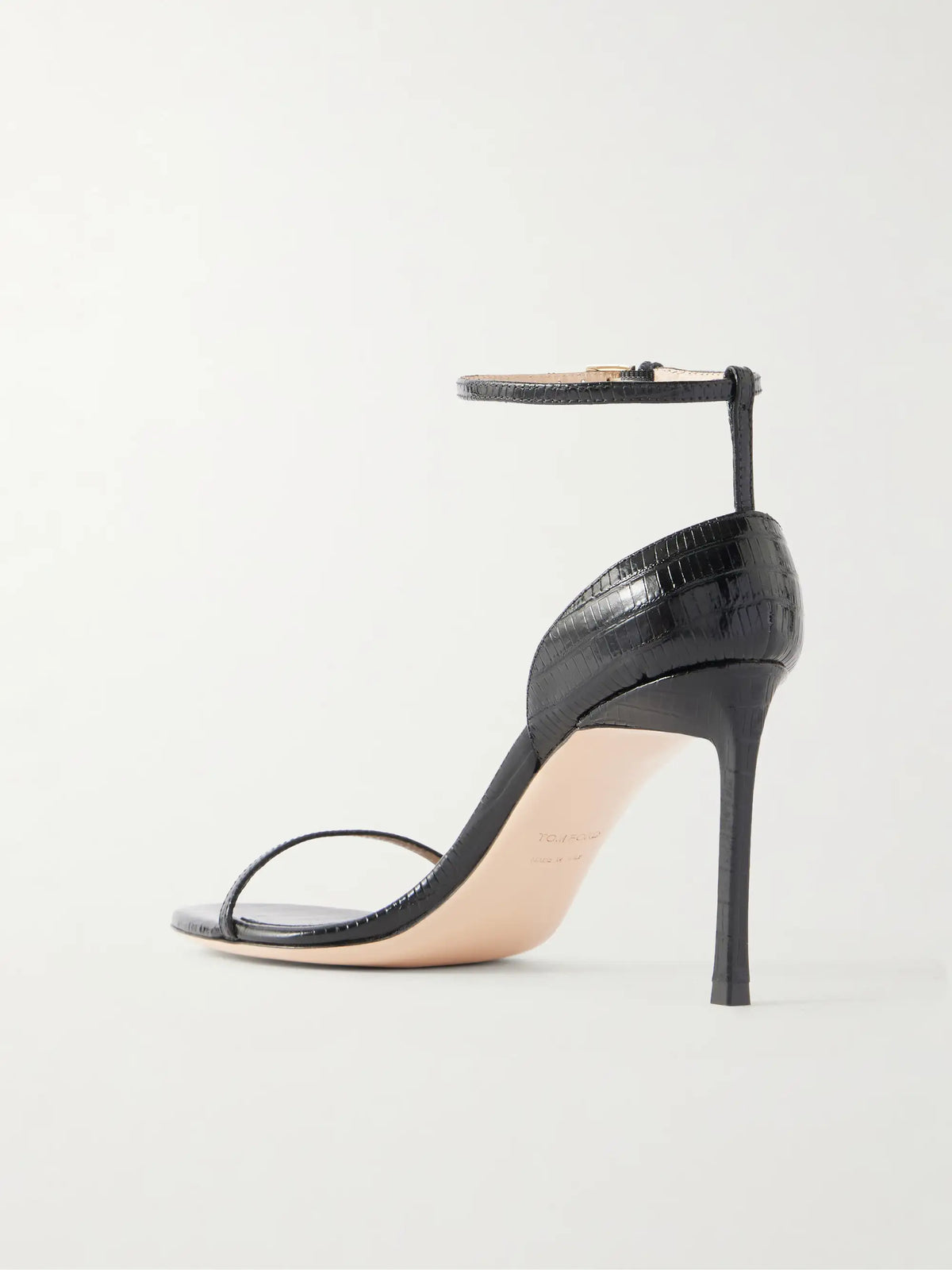Vertigo 85 Croc-effect Leather Sandals