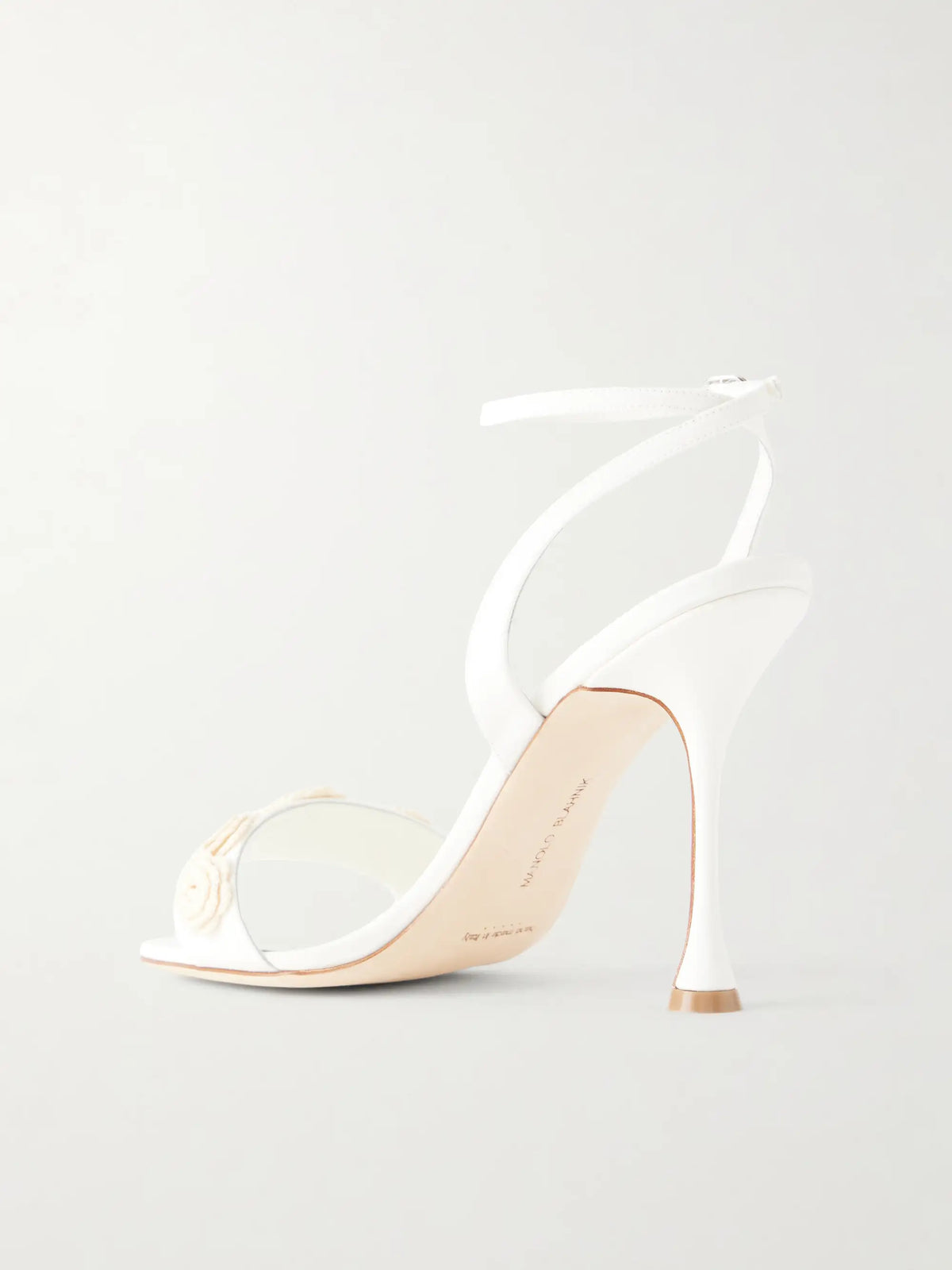 Raosnu 105 Crochet-trimmed Leather Sandals