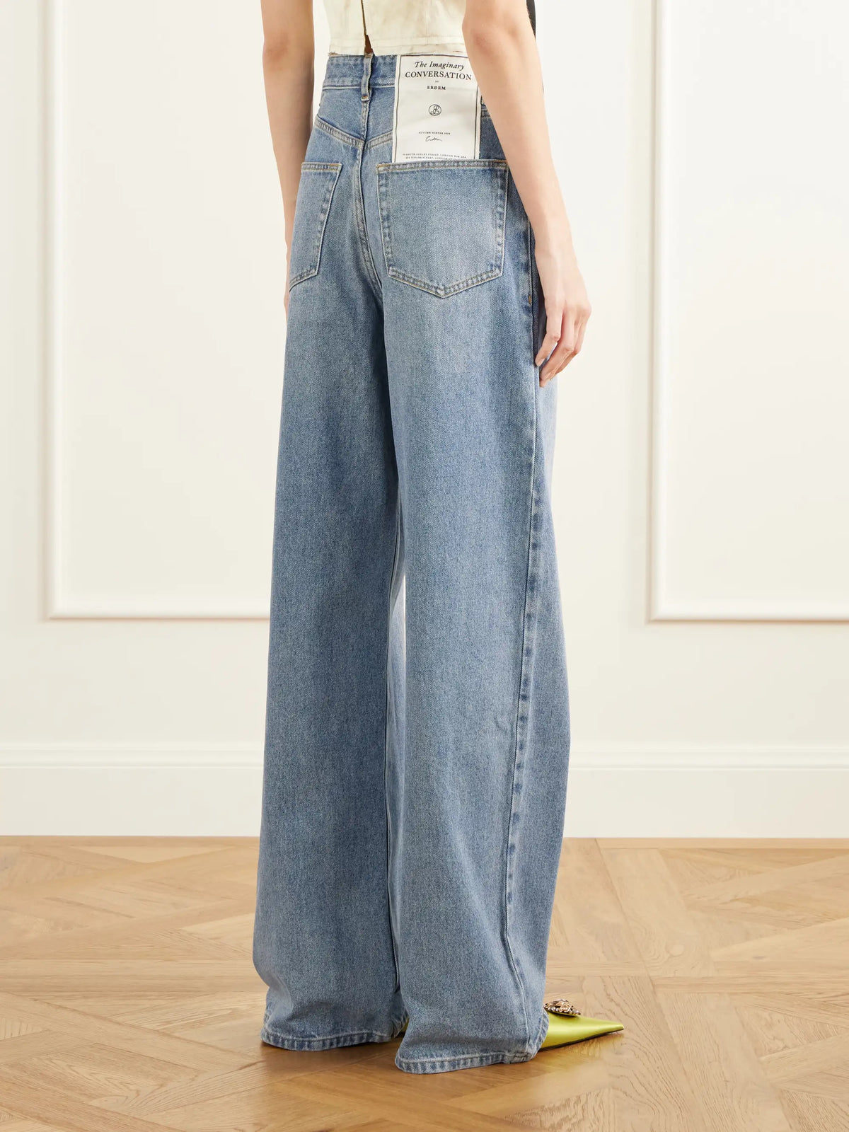 Erdem Mid-rise Wide-leg Jeans