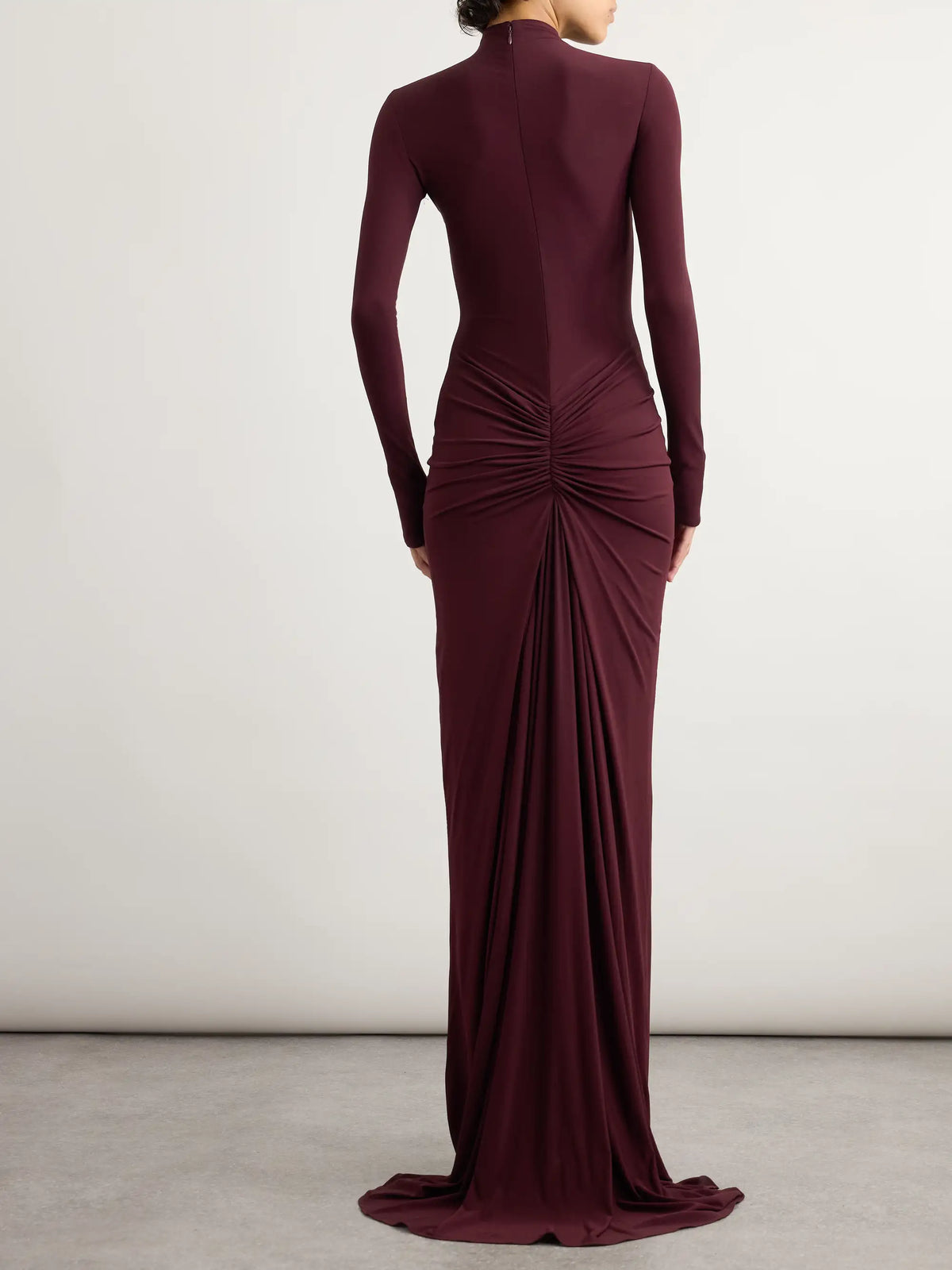 Jersey Mock-neck Gown