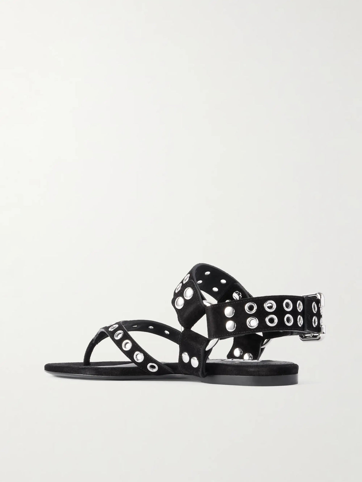 Embellished Suede Sandals