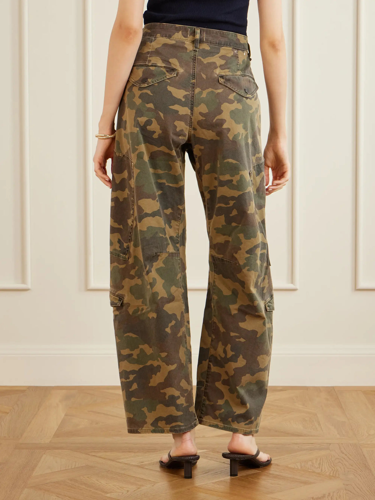 Flight Printed Mid-rise Straight-leg Cotton-blend Twill Cargo Pants
