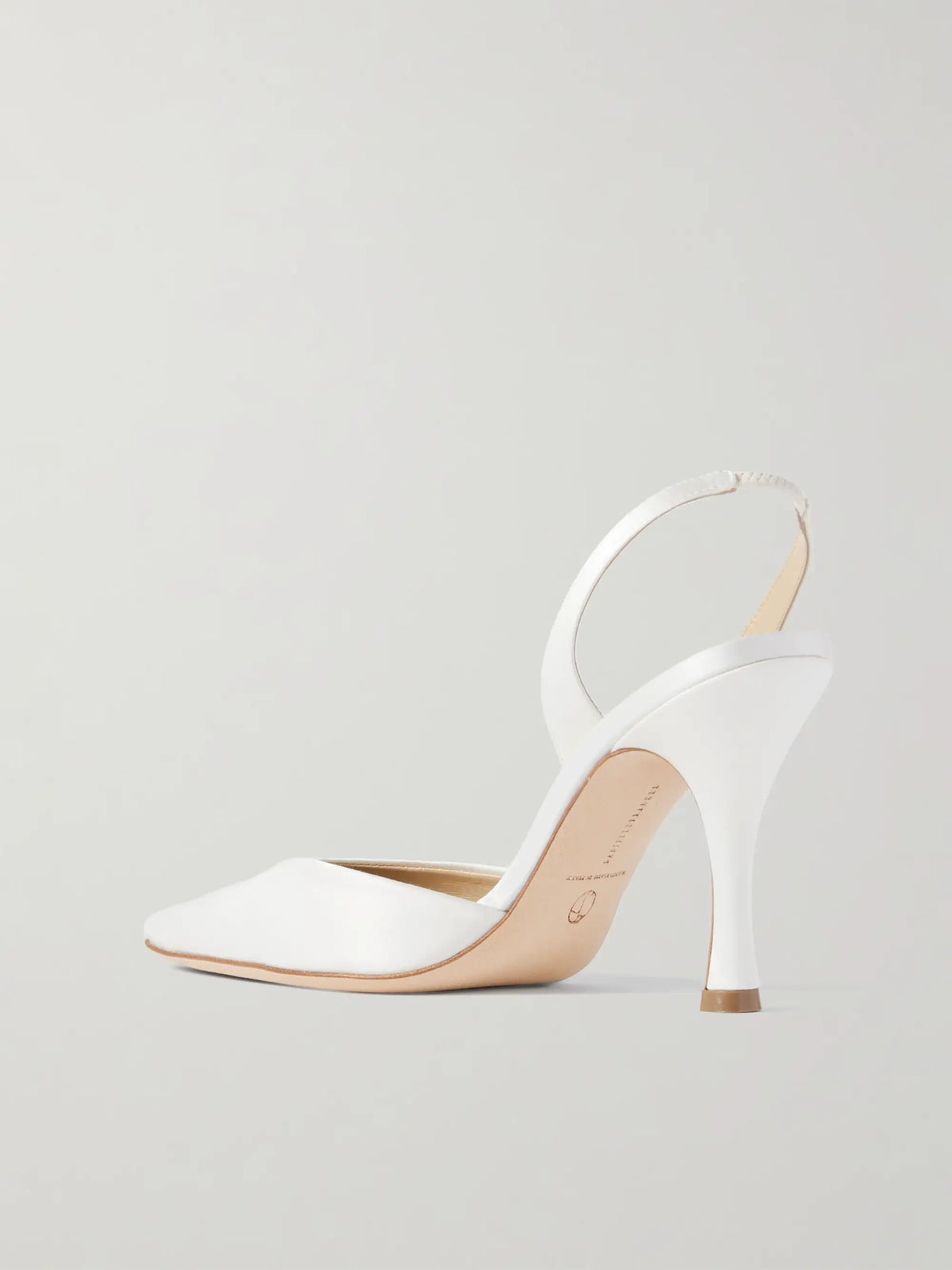 Hannah Satin Slingback Pumps