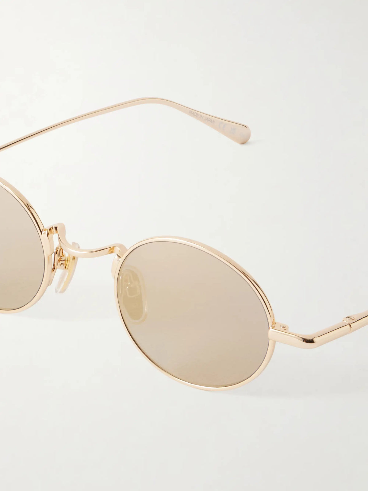 Chloé Round-frame Gold-tone Metal Sunglasses