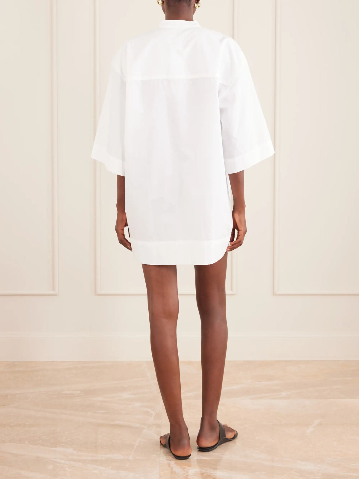 Jamie Haller Caftan Cotton Mini Dress