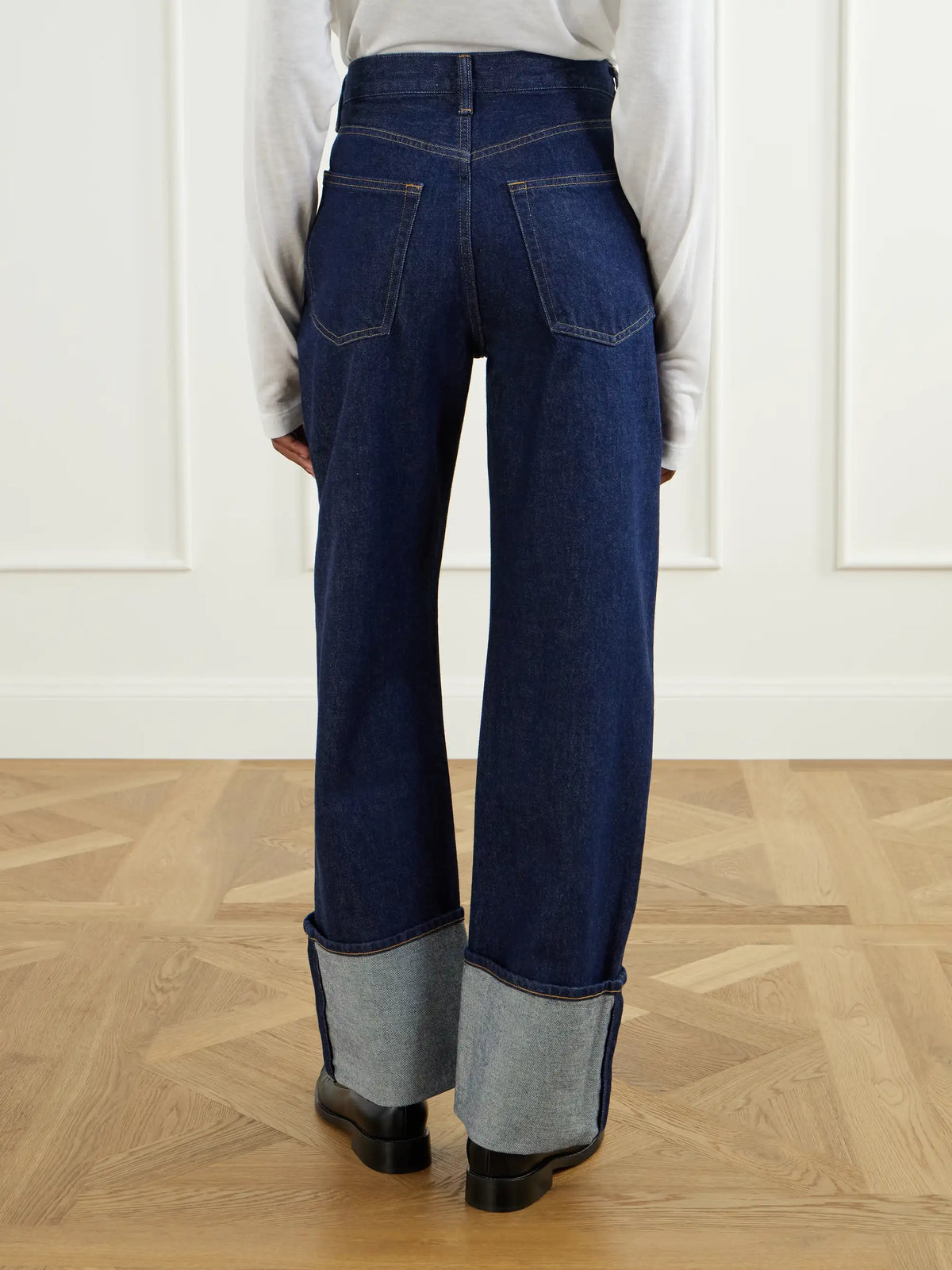 AGOLDE Big Cuff Mid-rise Straight-leg Jeans