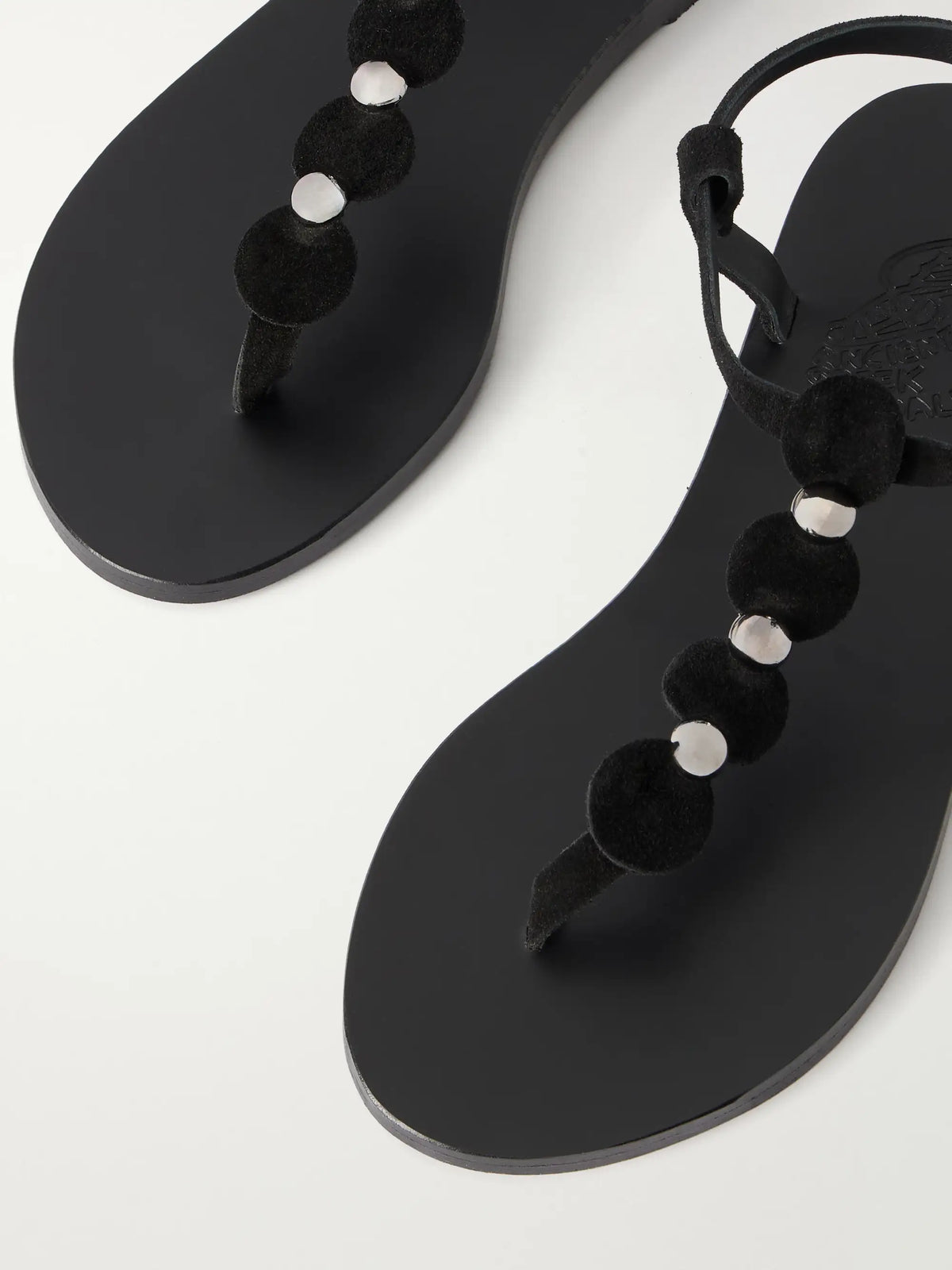 Ancient Greek Ilida Studded Suede Sandals