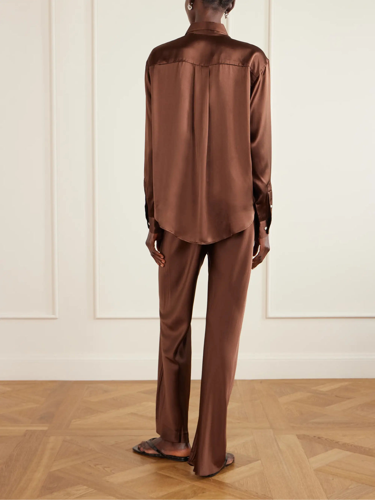 La Classica Silk-charmeuse Shirt
