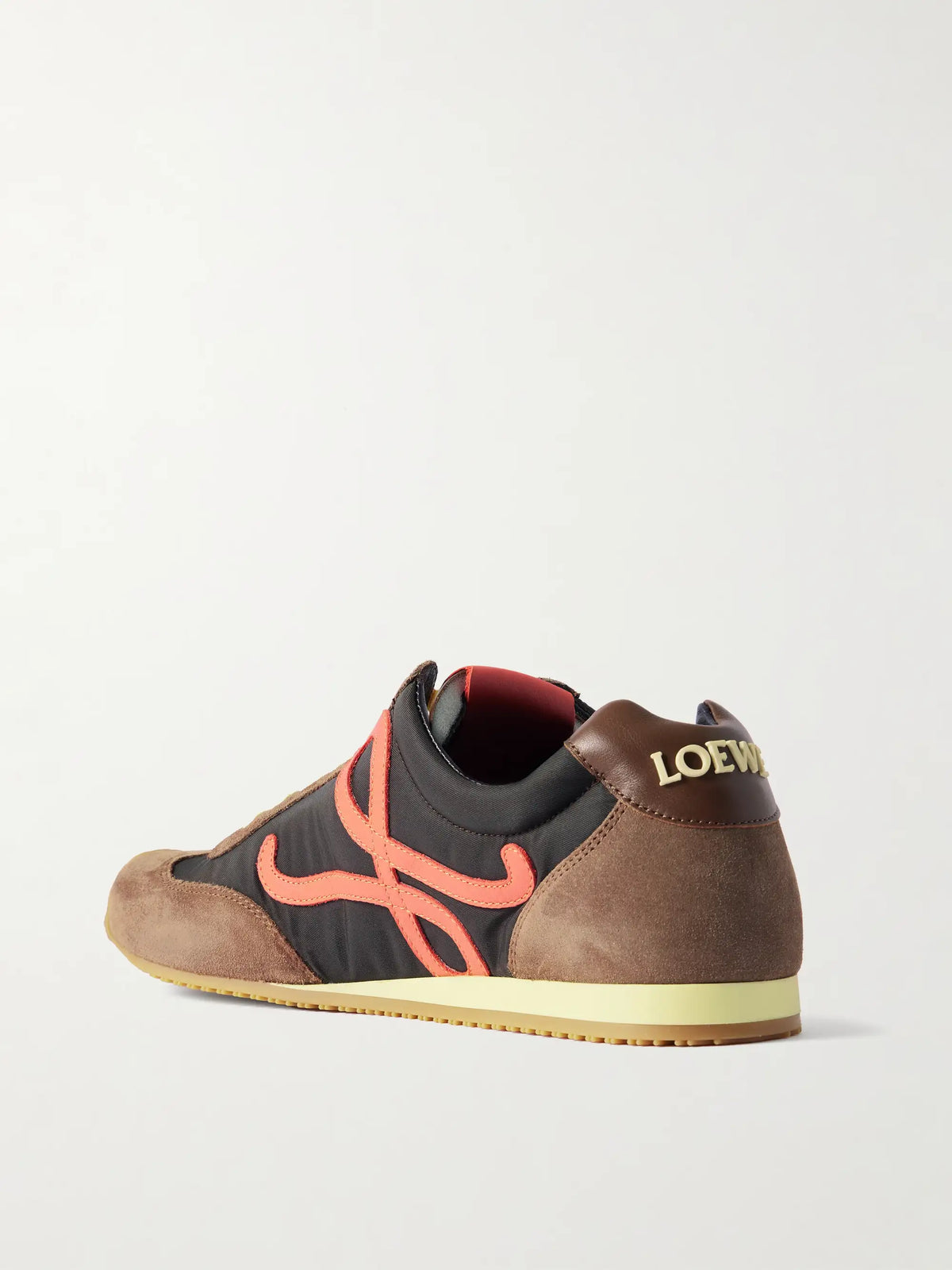 Ballet Runner 2.0 Logo-appliquéd Leather, Canvas And Suede Sneakers