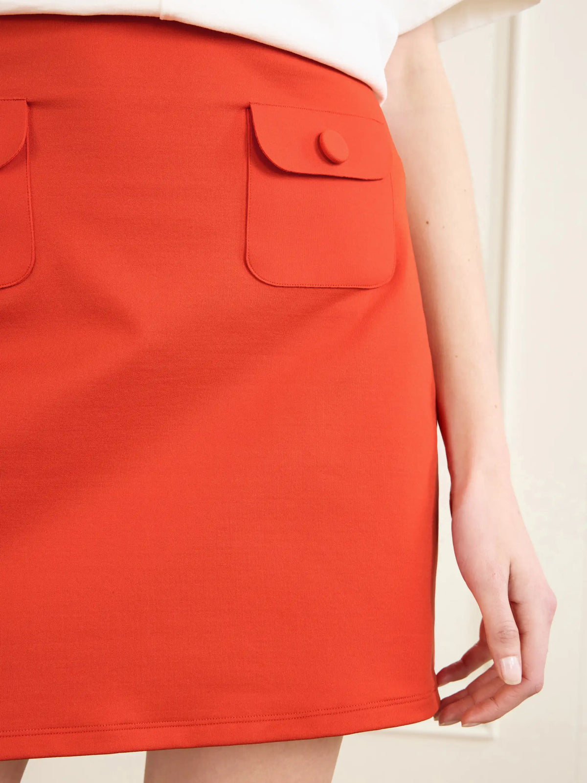 Maritime Stretch-jersey Mini Skirt