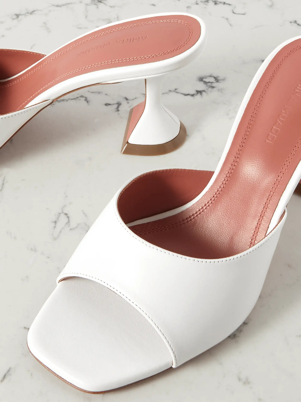 Lupita Textured-leather Pumps