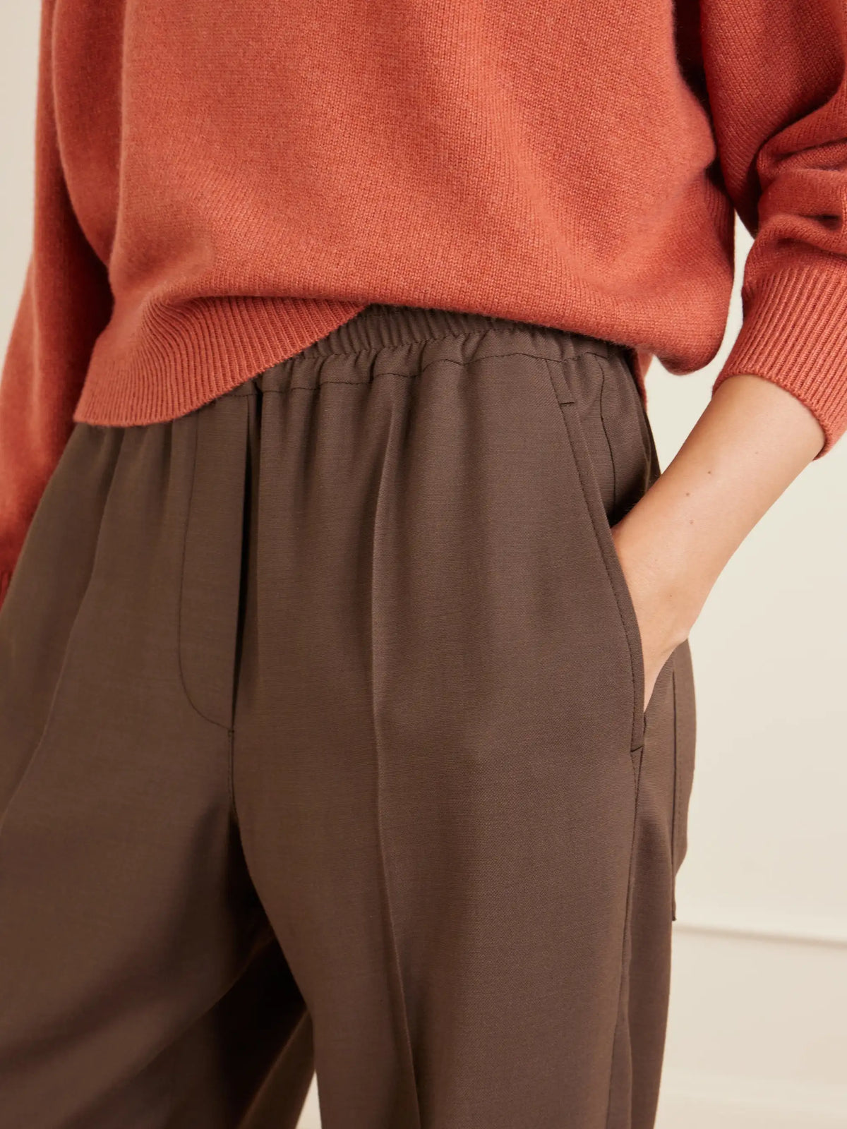 Wool-blend Wide-leg Pants