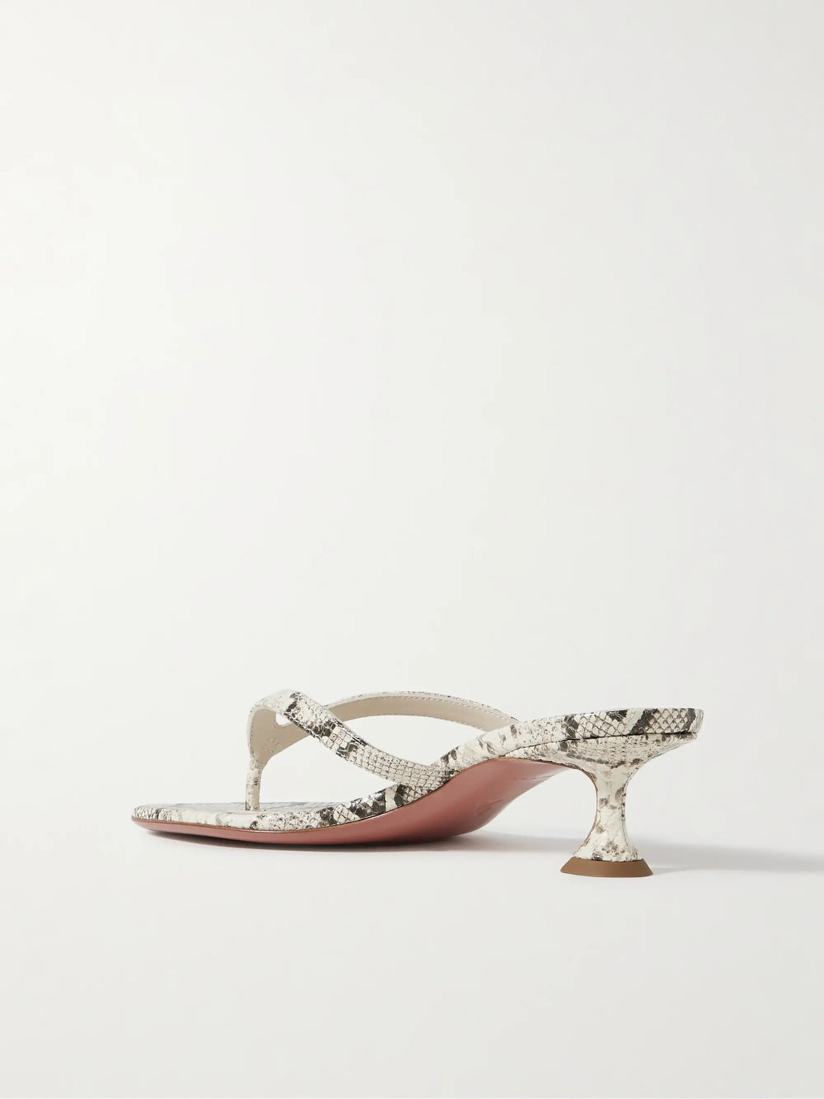 Juliette Snake-effect Leather Sandals