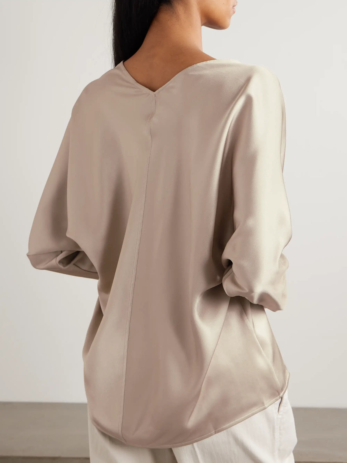Brunello Cucinelli Silk-satin Blouse
