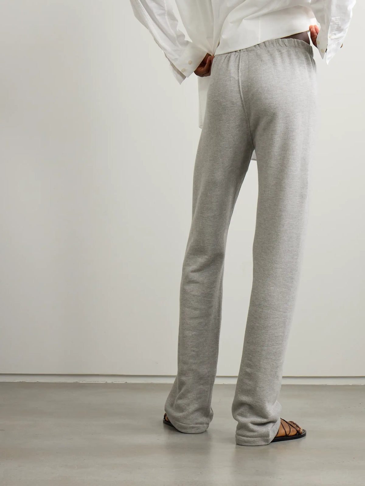 Embroidered Cotton And Modal-blend Jersey Sweatpants