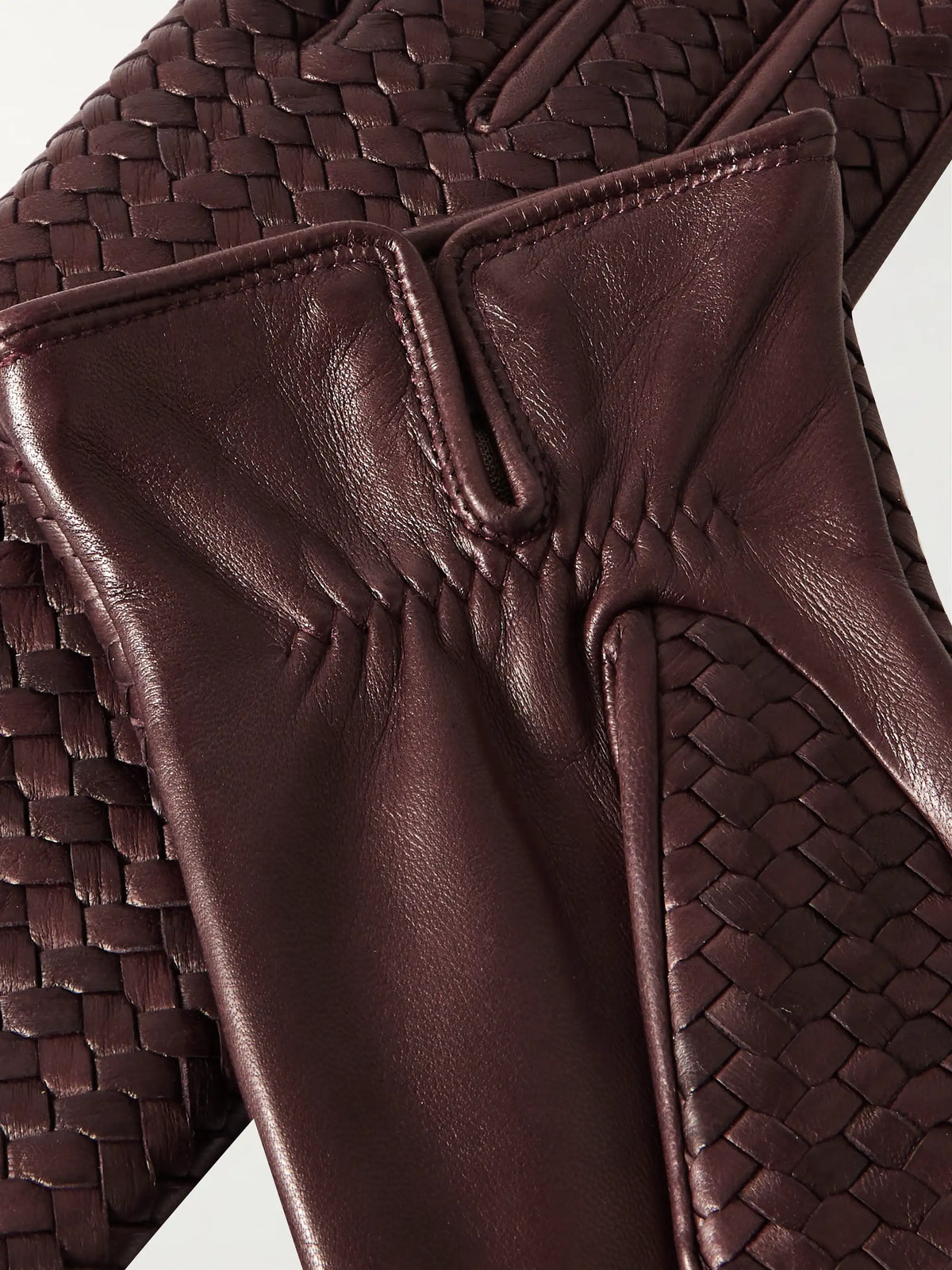 Stanilas Woven Leather Gloves