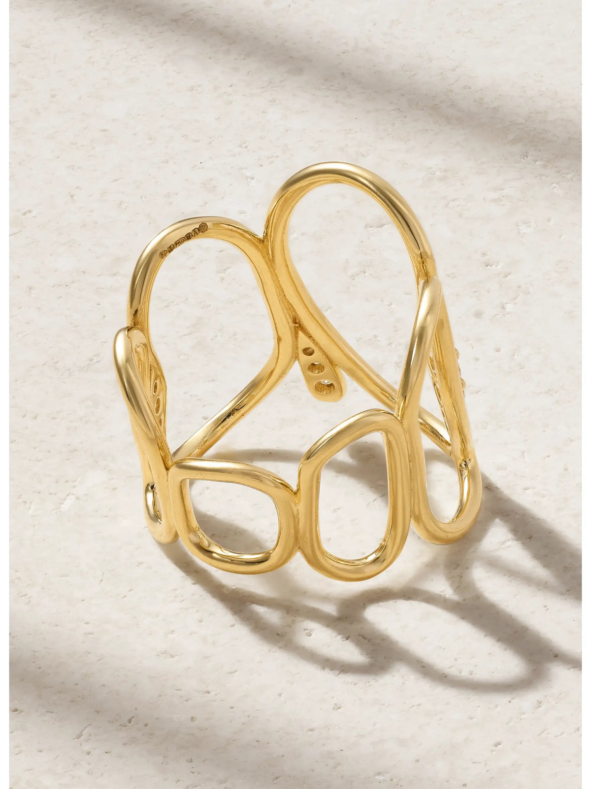 Fluid 18-karat Gold Diamond Ring