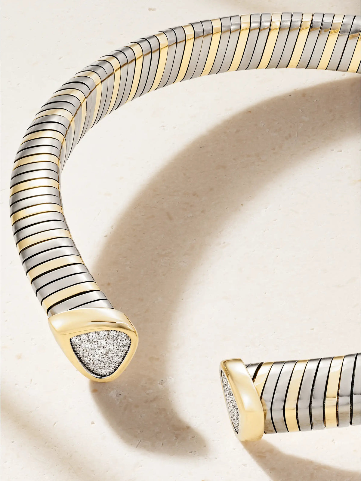 Trisola 18-karat Gold, Titanium And Diamond Necklace