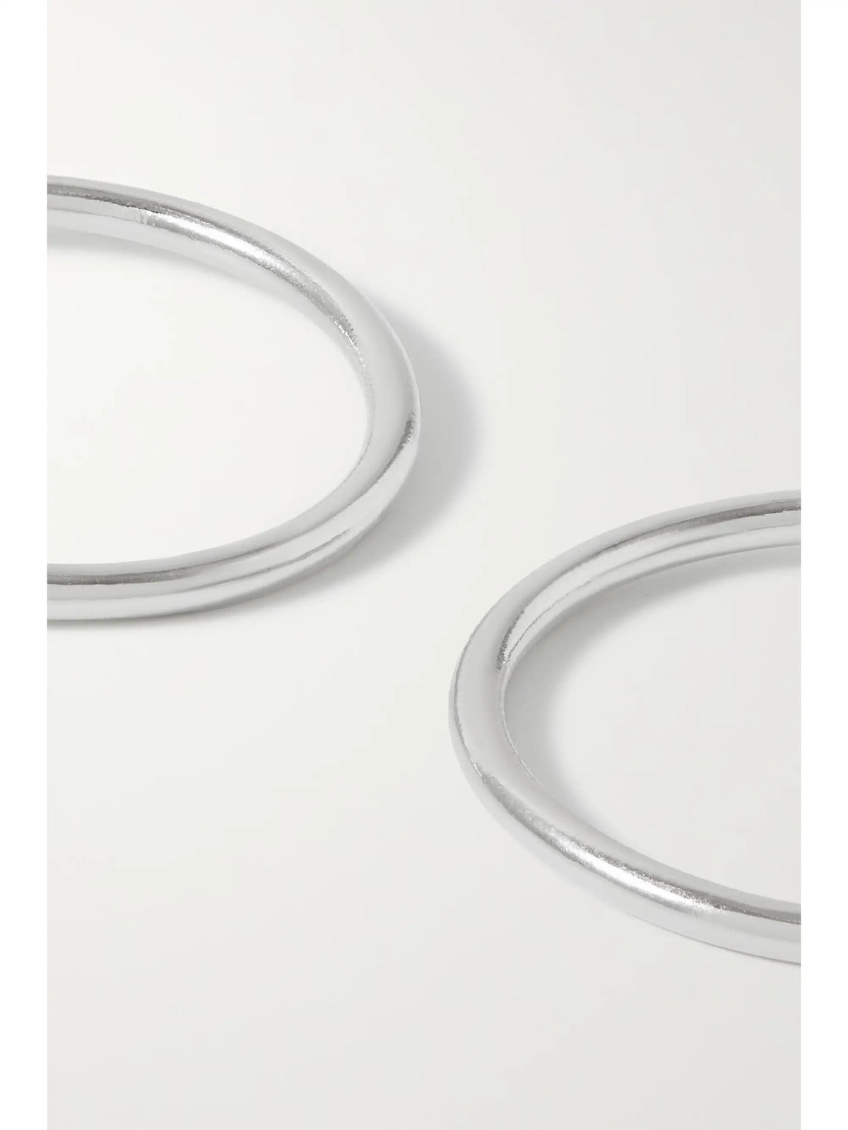 Mini Thread Silver-plated Hoop Earrings