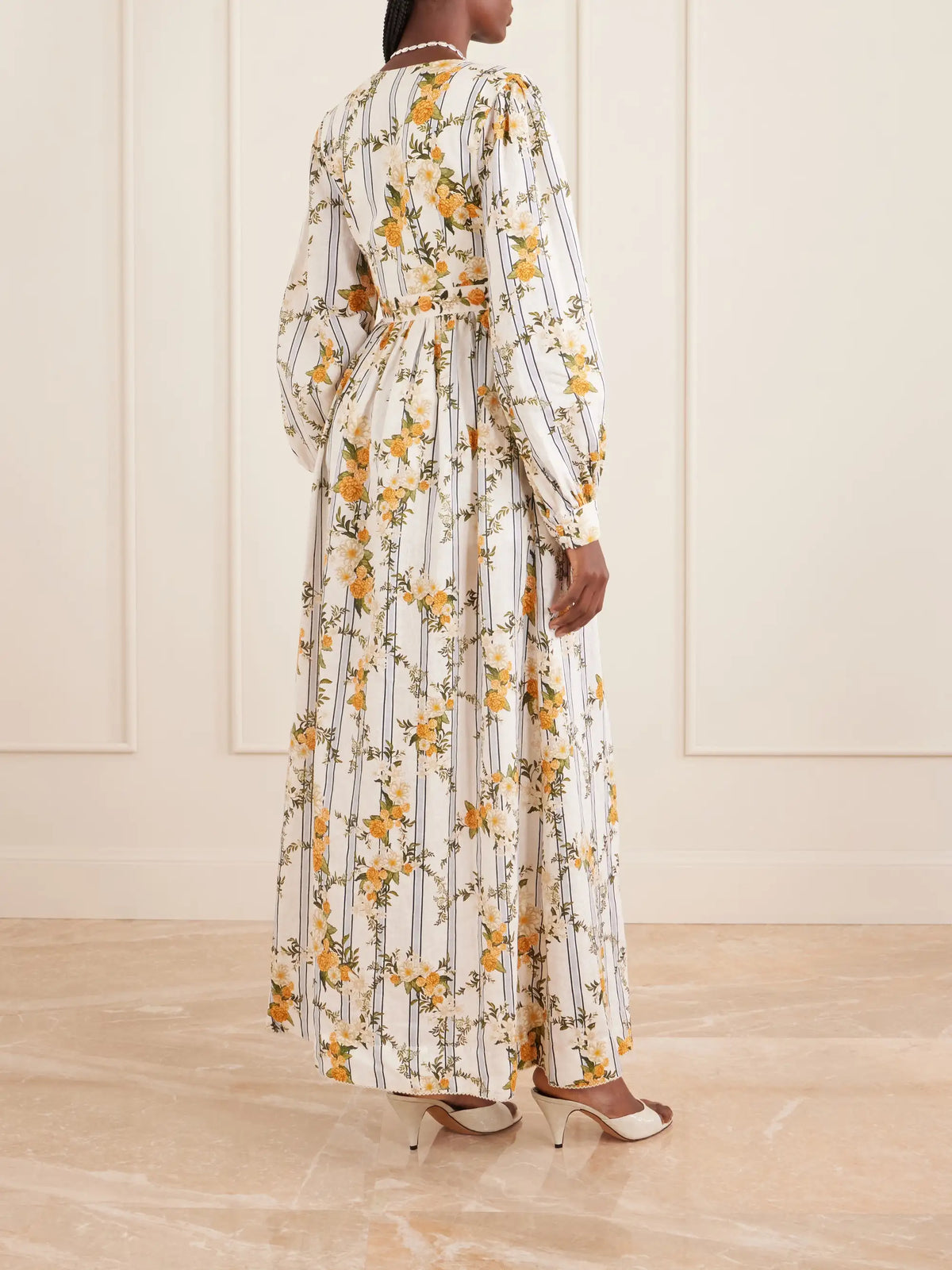 Agua by Agua Bendita Frambuesa Valle Linen Dress