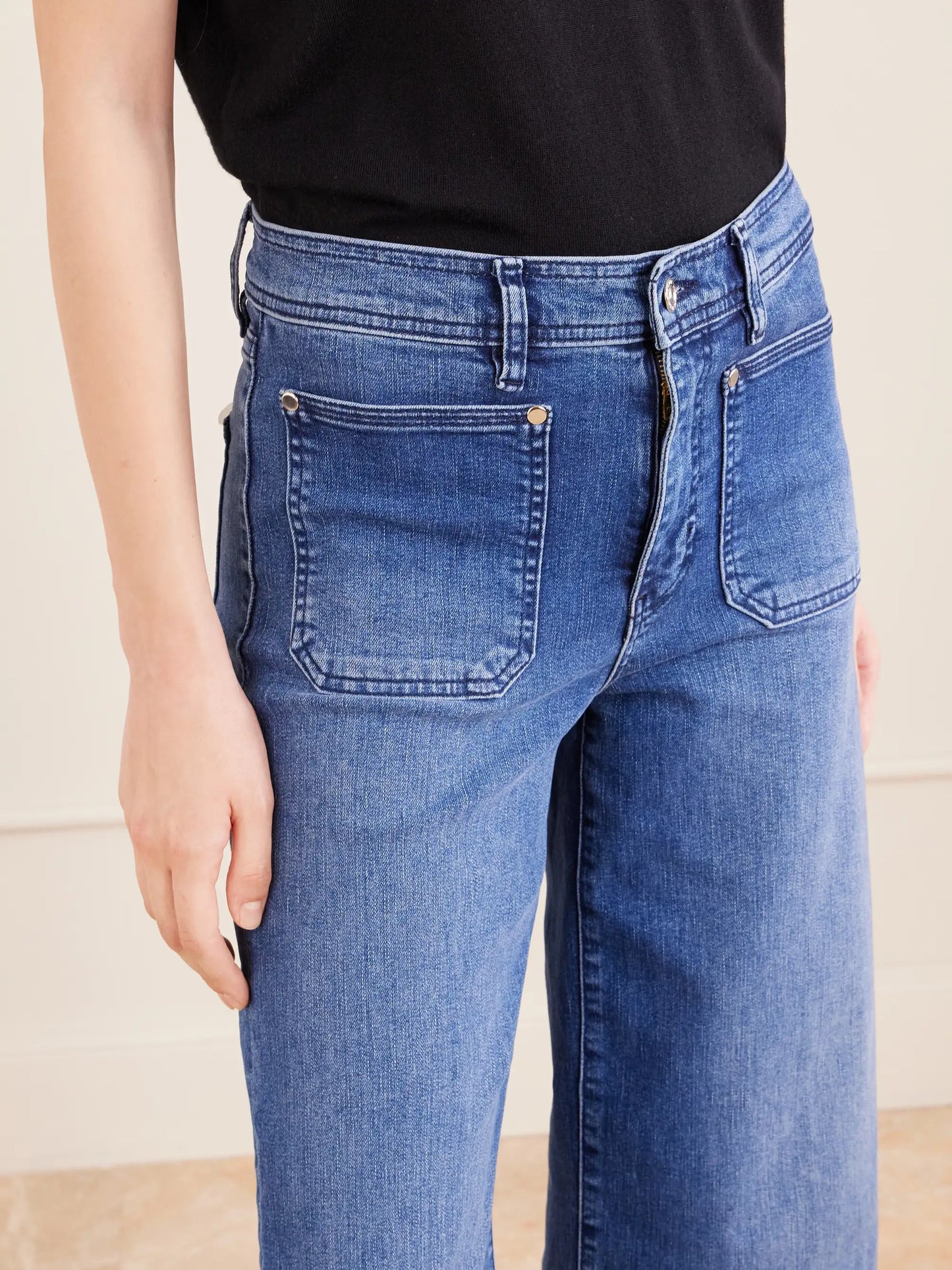 High Rise Wide High-rise Wide-leg Jeans